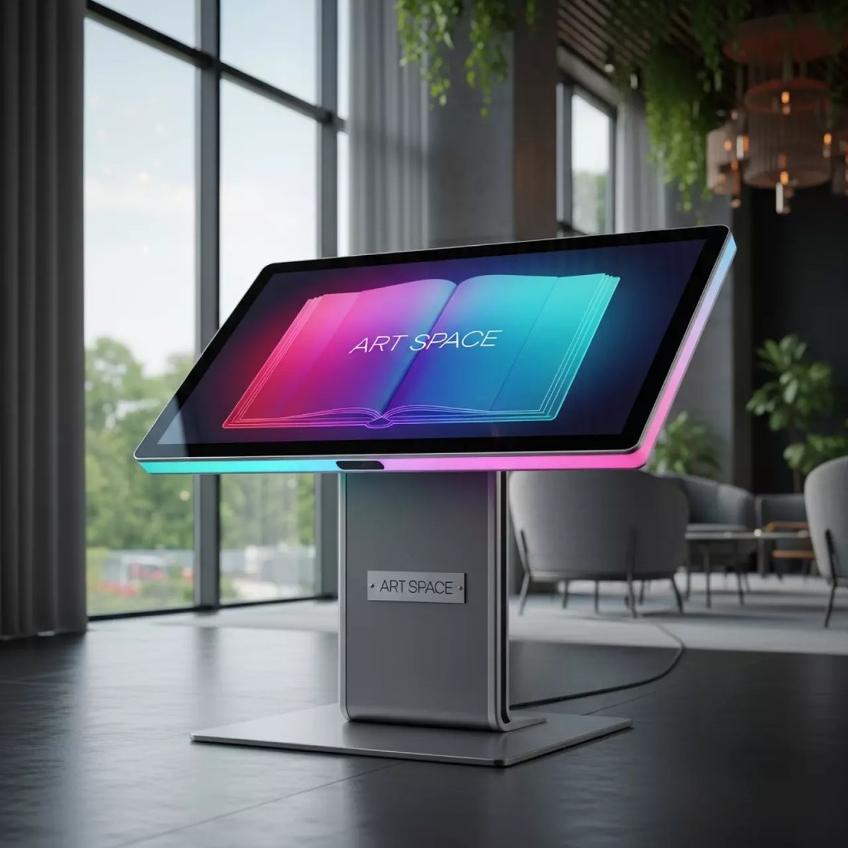 Аренда Интерактивная настольная книга AVKompleks RGB 55 на стационарной опоре в Гранд Отель Сочи — ART SPACE