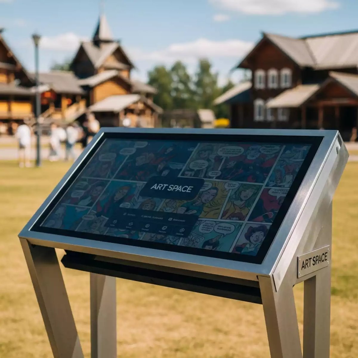 Аренда Интерактивная панель 55 дюймов 4K UltraHD 20 касаний в этно-парке «Моя Россия» — ART SPACE