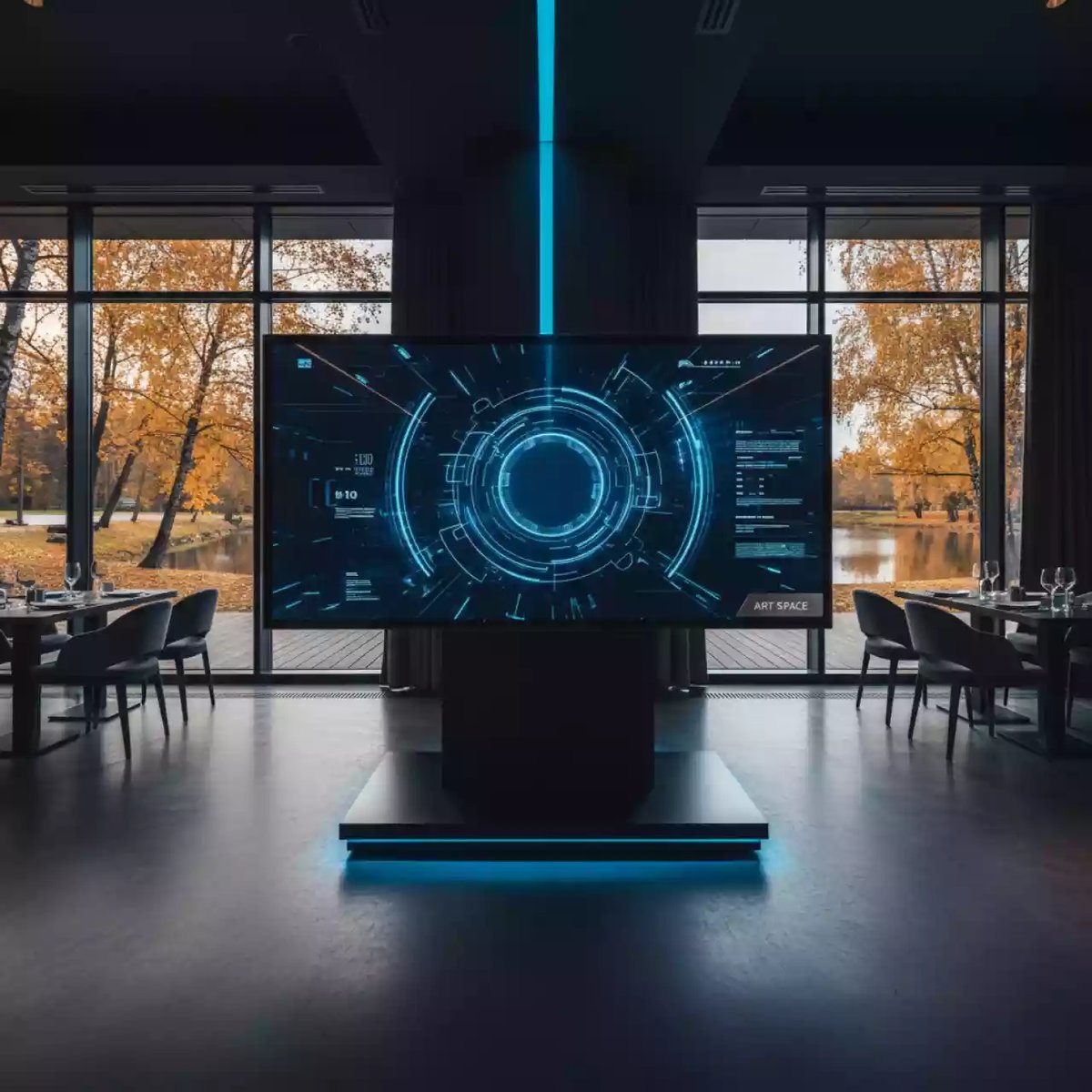 Аренда Интерактивная панель Air 110 Premium 4.0 в ресторане «Voda» — ART SPACE