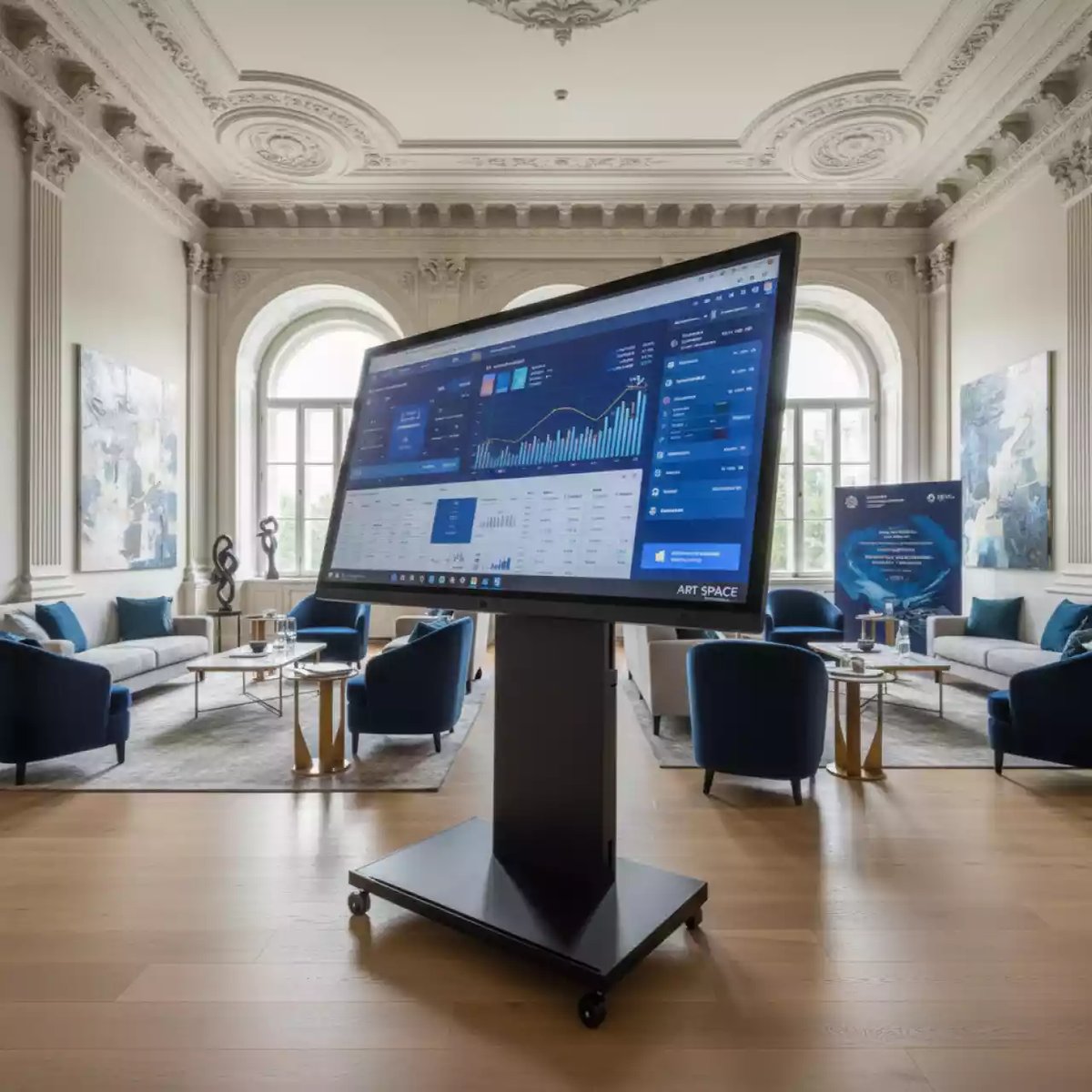 Аренда Интерактивная панель BOE P98BA BAR 98 дюймов в лофте «Студия 21» — ART SPACE