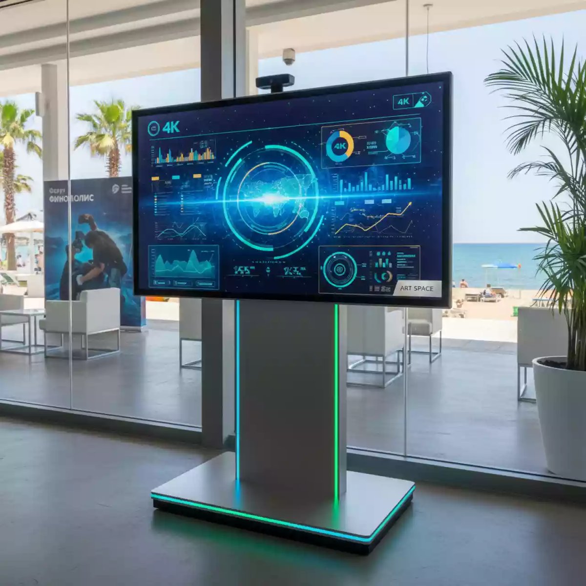 Аренда Интерактивная панель Lumien LMP7502CLRU в пляжном комплексе VinoGrad — ART SPACE