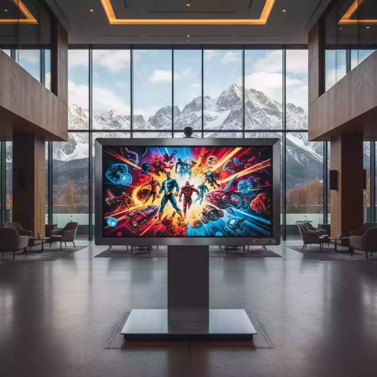 Аренда Интерактивная панель Lumien LMP8602CLRU 86 дюймов в Radisson Hotel Rosa Khutor — ART SPACE