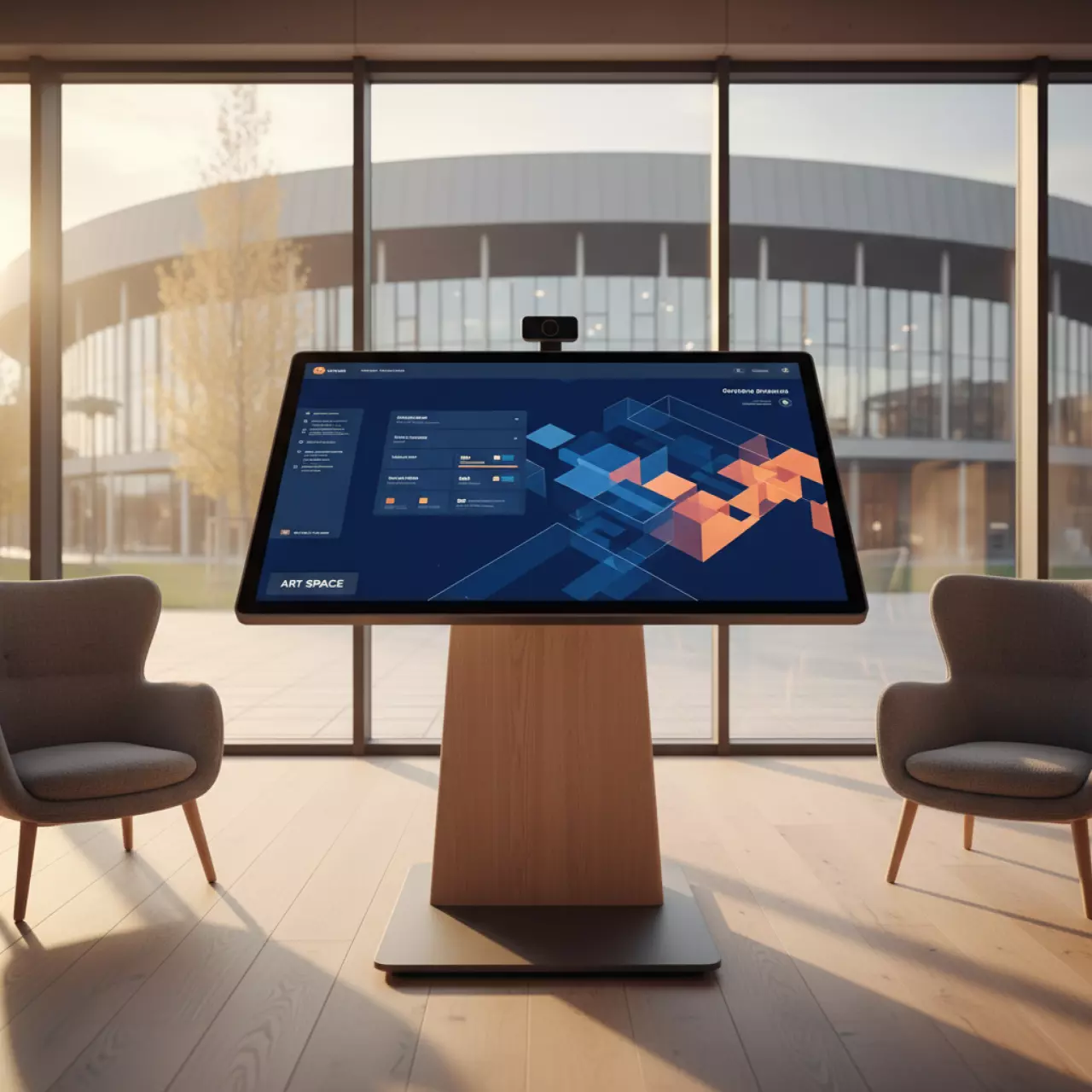 Аренда Интерактивная панель NexTouch NextPanel 32P 32 дюйма FHD PCAP OPS Intel Pentium Win10 в Сириус Арене — ART SPACE