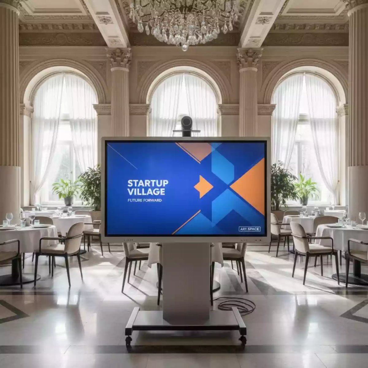 Аренда Интерактивная панель Ricoh IWB D 7510 75 белый корпус в ресторане «Баран-Рапан» — ART SPACE