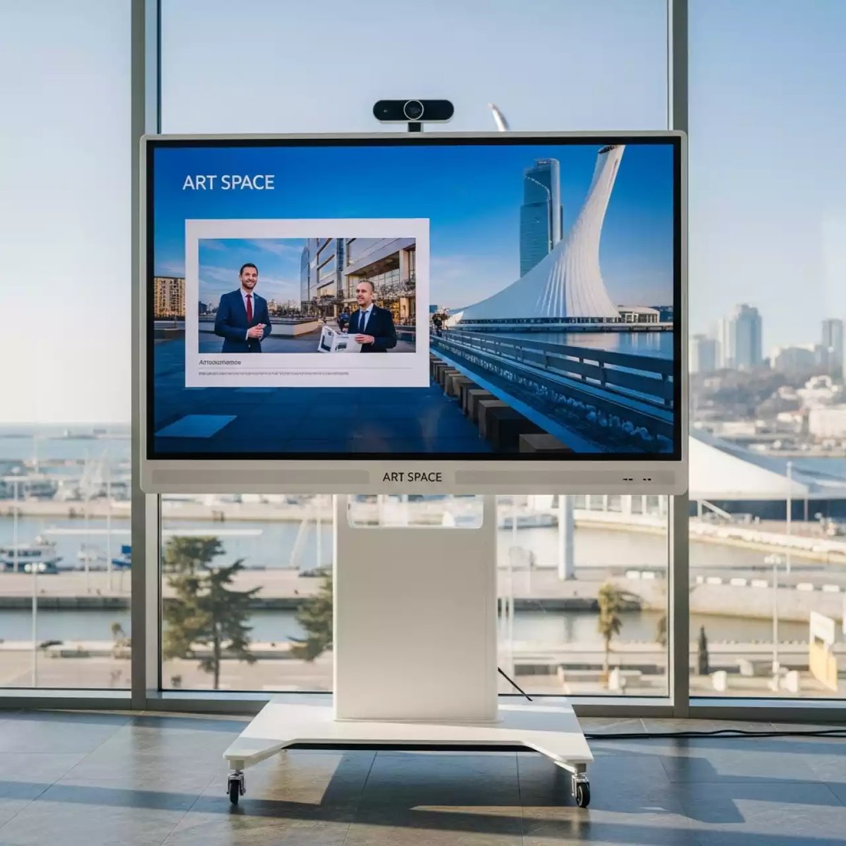 Аренда Интерактивная панель Ricoh IWB D 7510 белый корпус на территории Морпорта Сочи — ART SPACE