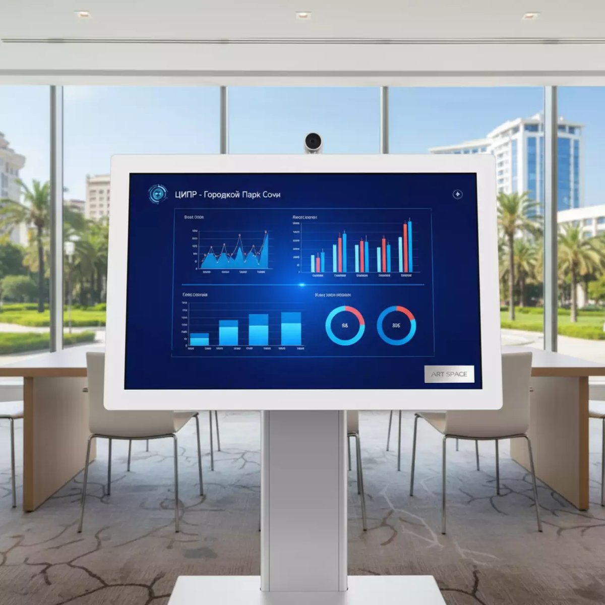 Аренда Интерактивная панель Ricoh IWB D 8600 86 дюймов белый корпус в City Park Hotel Sochi — ART SPACE