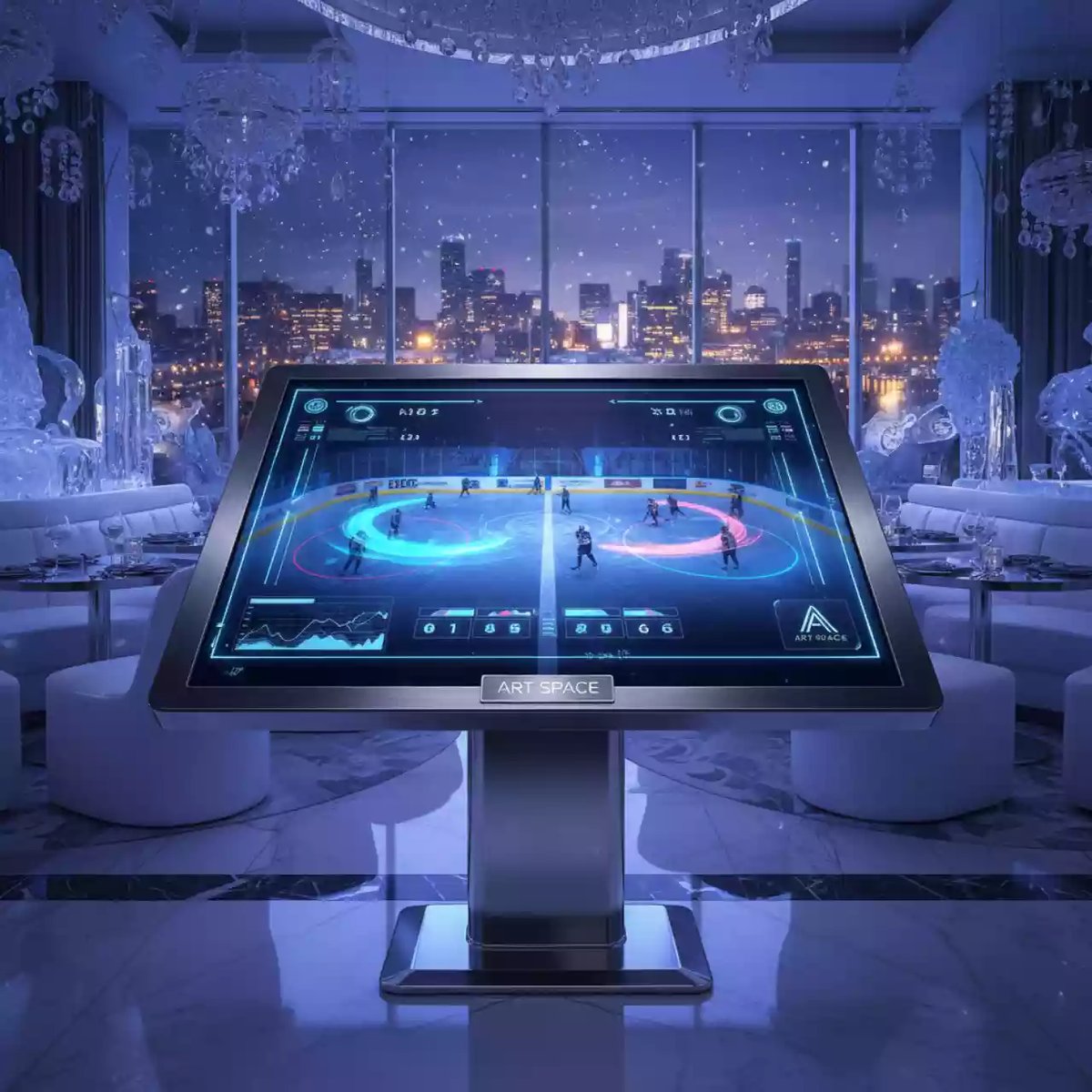 Аренда Интерактивная панель Sharp PN 65TH1 в ресторане «Sanremo» — ART SPACE