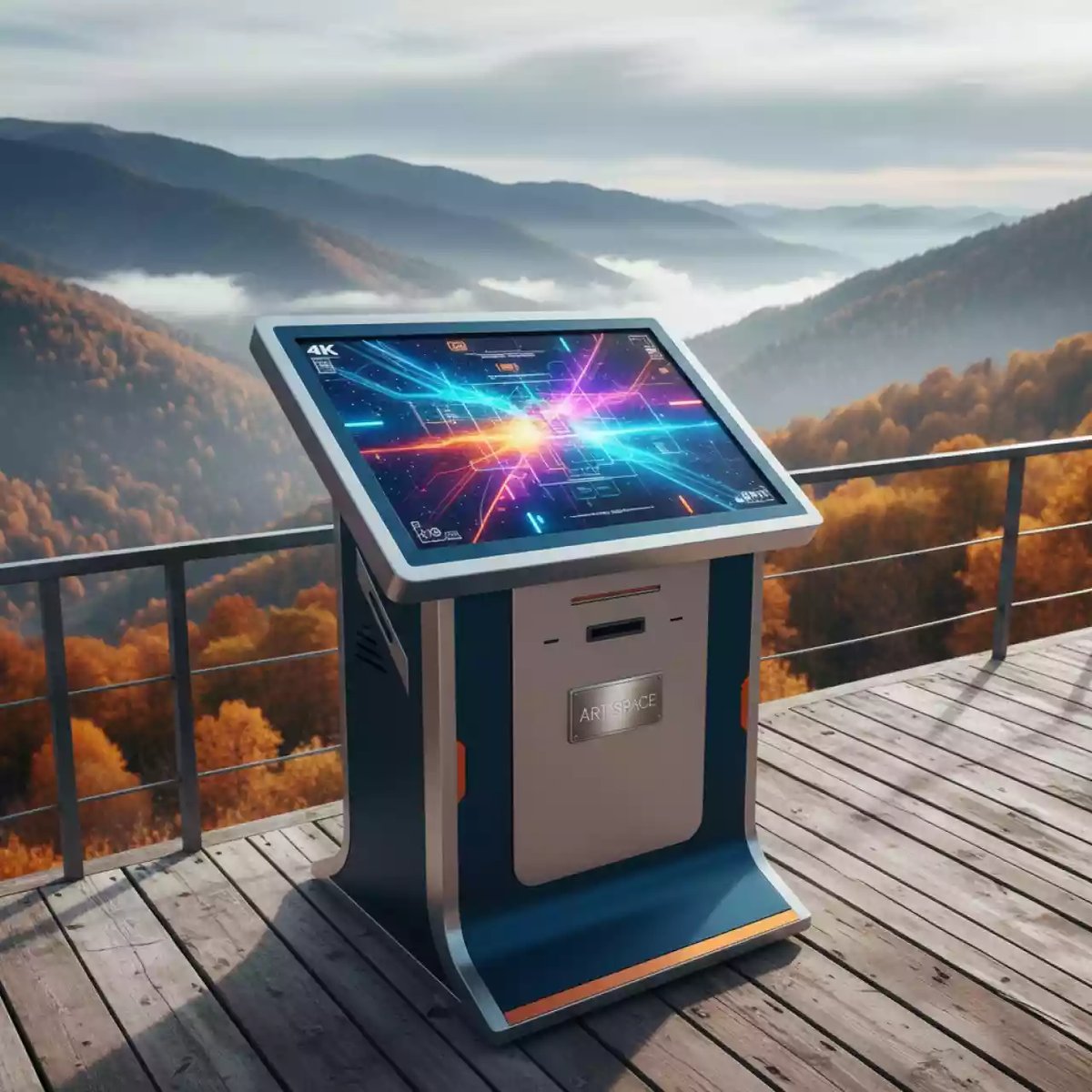 Аренда Интерактивная стойка 43 дюйма UHD на площадке Rosa Peak (2320м) — ART SPACE