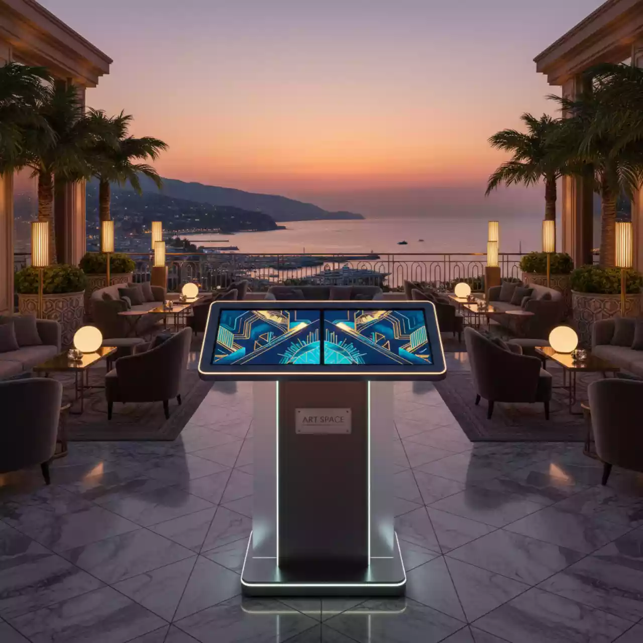 Аренда Интерактивная трибуна AxeTech Light Medium в Морпорте Сочи — ART SPACE