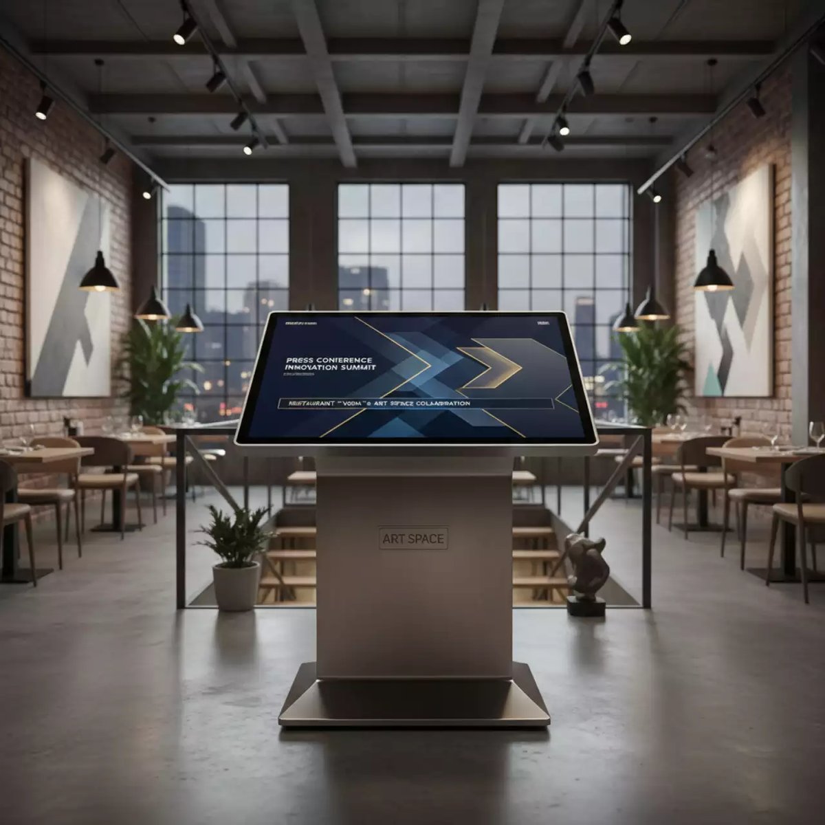 Аренда Интерактивная тумба Olodim Акваника Стандарт в ресторане «Voda» — ART SPACE