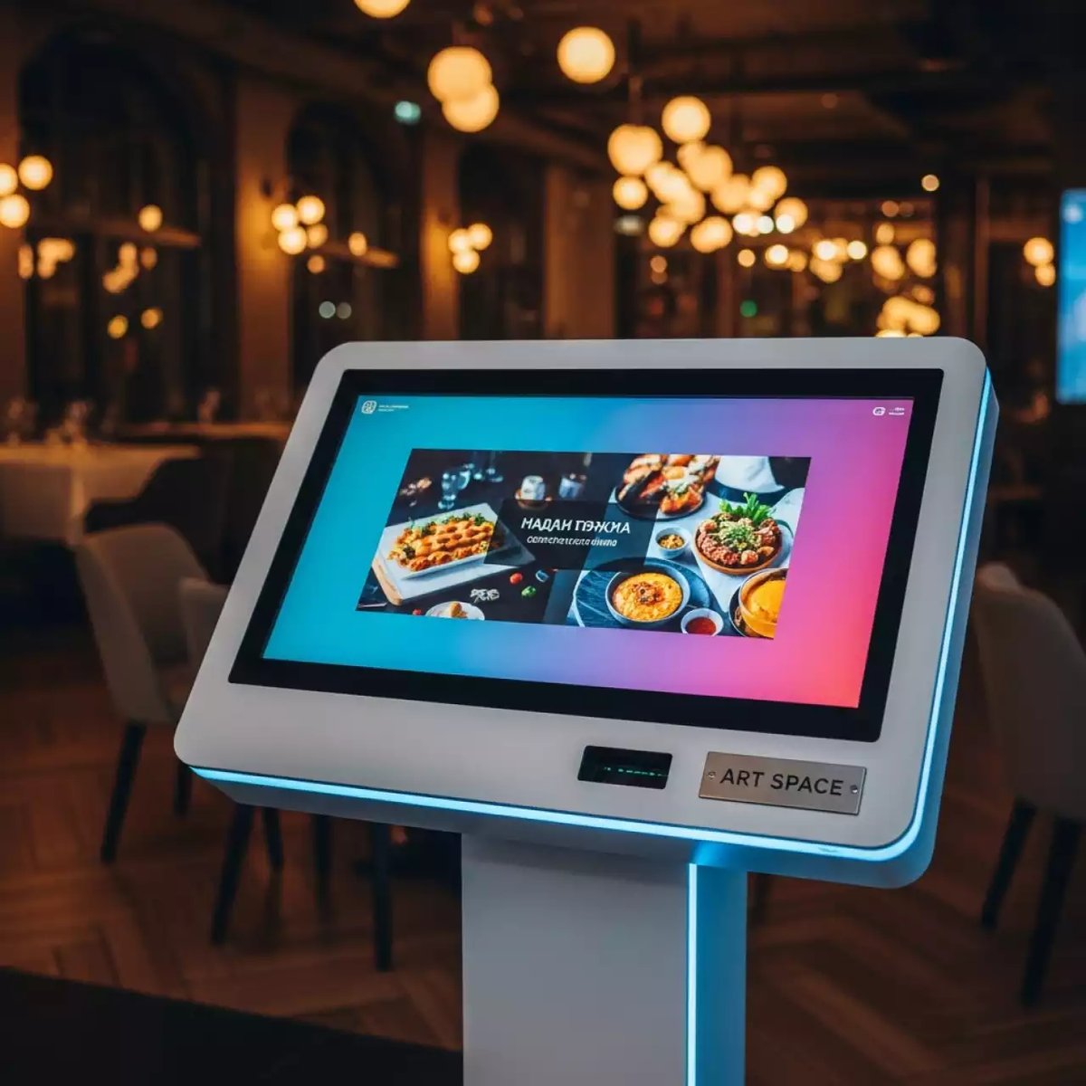 Аренда Интерактивная тумба Olodim Акваника Всё в одном в ресторане «Баран-Рапан» — ART SPACE