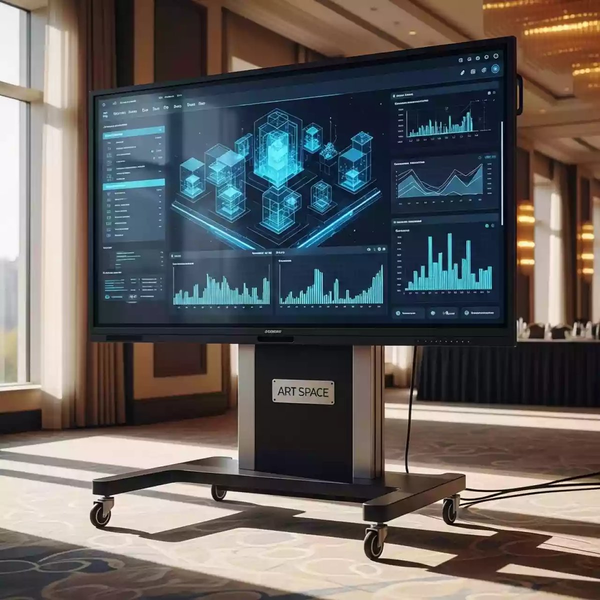 Аренда Интерактивной панели 98 дюймов 4K Ultra HD 40 касаний в гранд-отеле «Жемчужина» — ART SPACE