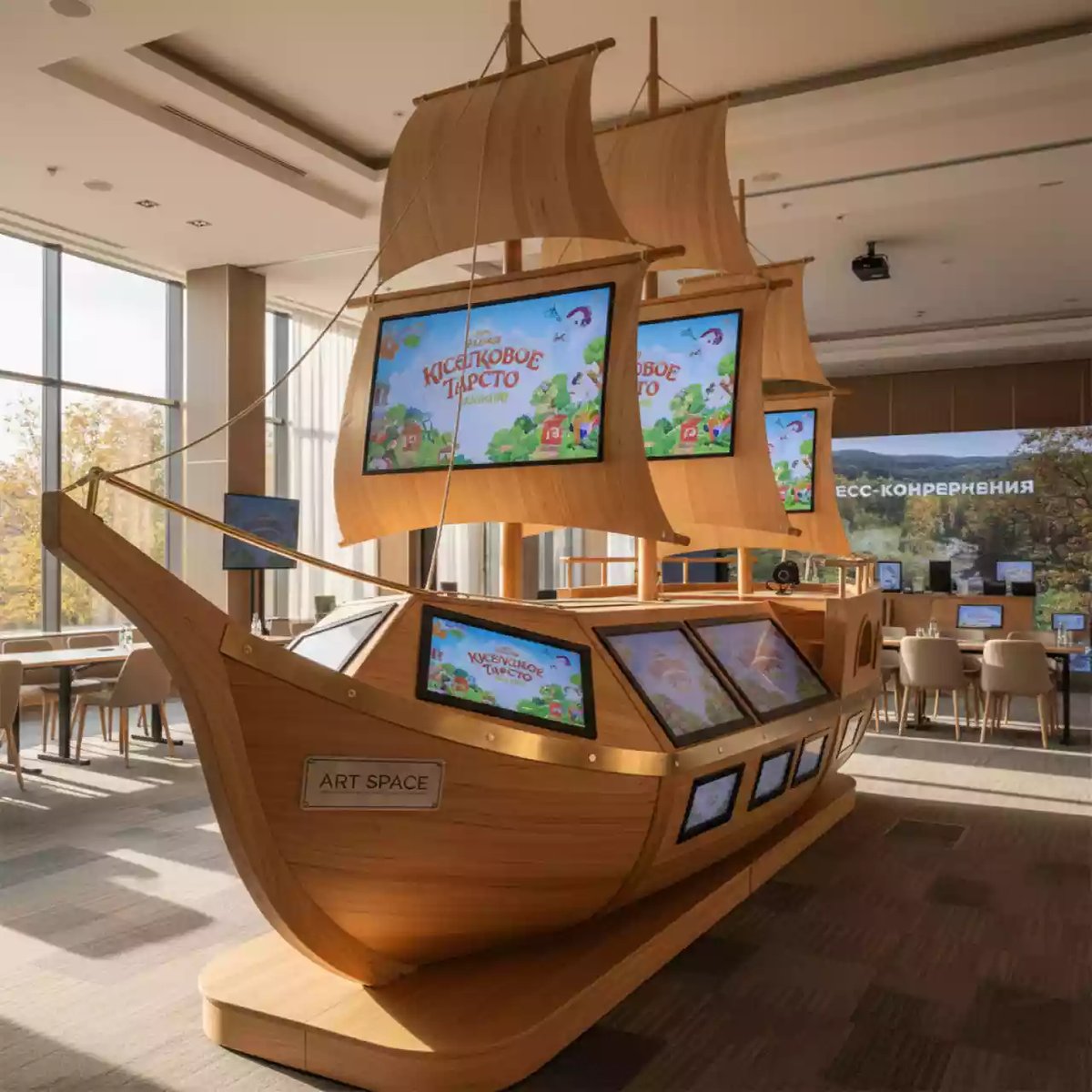 Аренда Интерактивный комплекс Логопедическая Шхуна Версия Юнга серия Кисельковое царство в Bridge Resort — ART SPACE