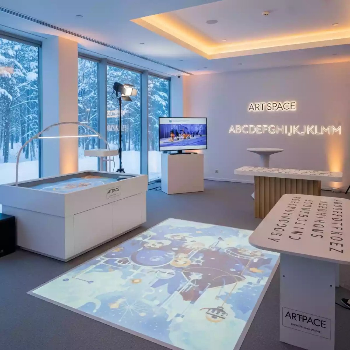 Аренда Интерактивный комплекс песочница пол азбука стол в Mantera Supreme — ART SPACE
