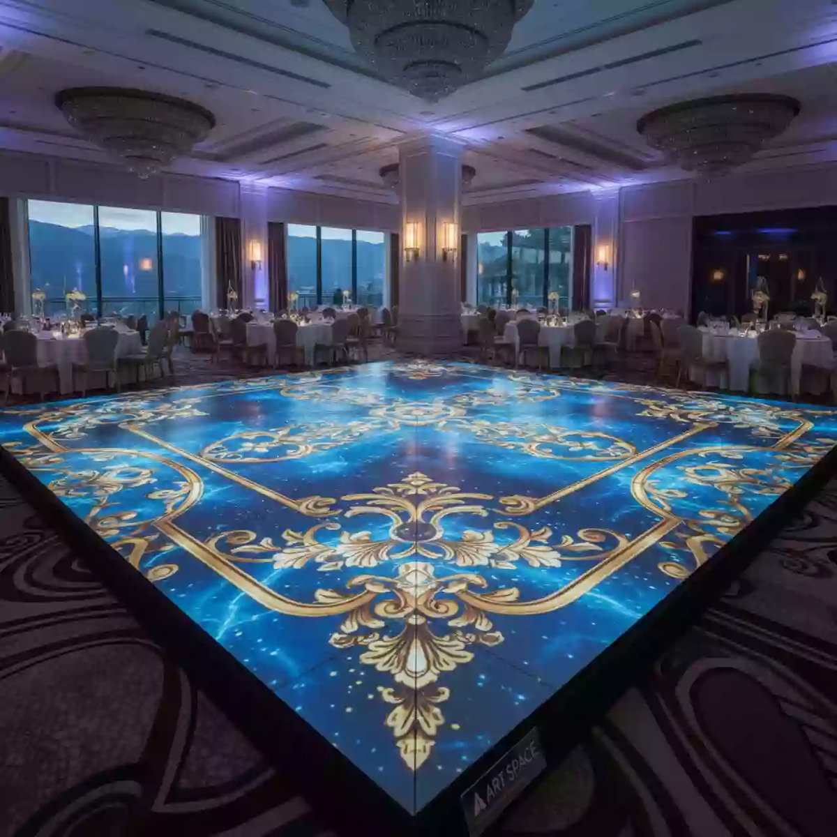 Аренда Интерактивный пол мобильный УМНЫЙ ПОЛ Тип 4 в Novotel Resort — ART SPACE