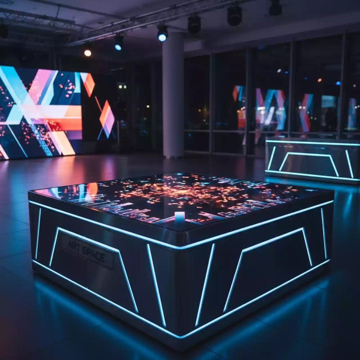 Аренда Интерактивный пол тумба мобильный Interactive Project Светлячок Декор в Gamma Sirius — ART SPACE