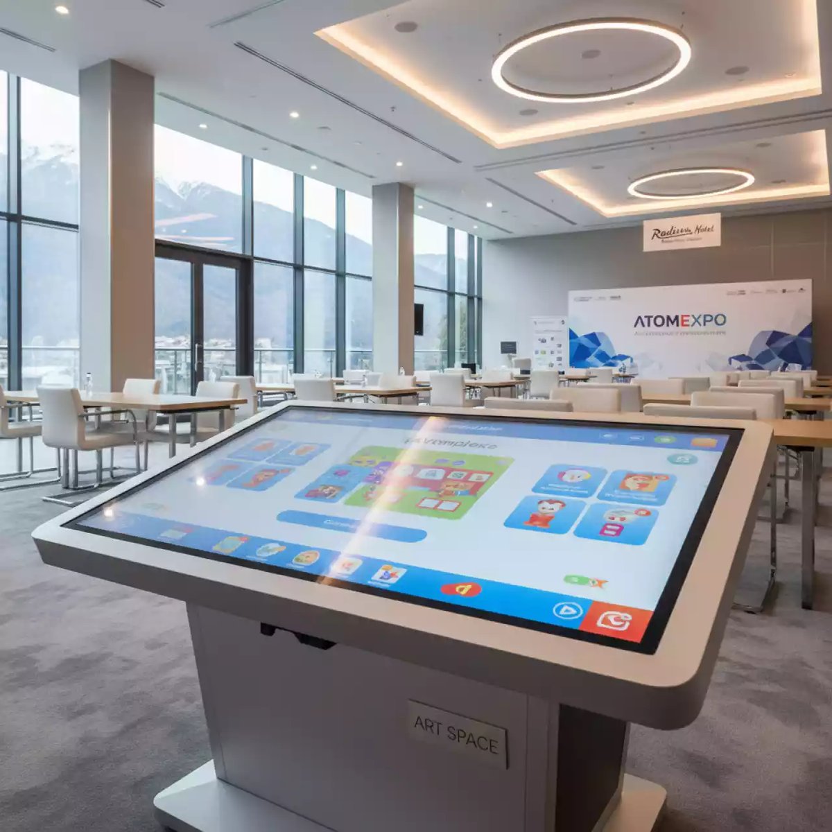 Аренда Интерактивный стол психолога дефектолога AVKompleks ПсихоЛогика Про 3 10 лет в Radisson Hotel Rosa Khutor — ART SPACE