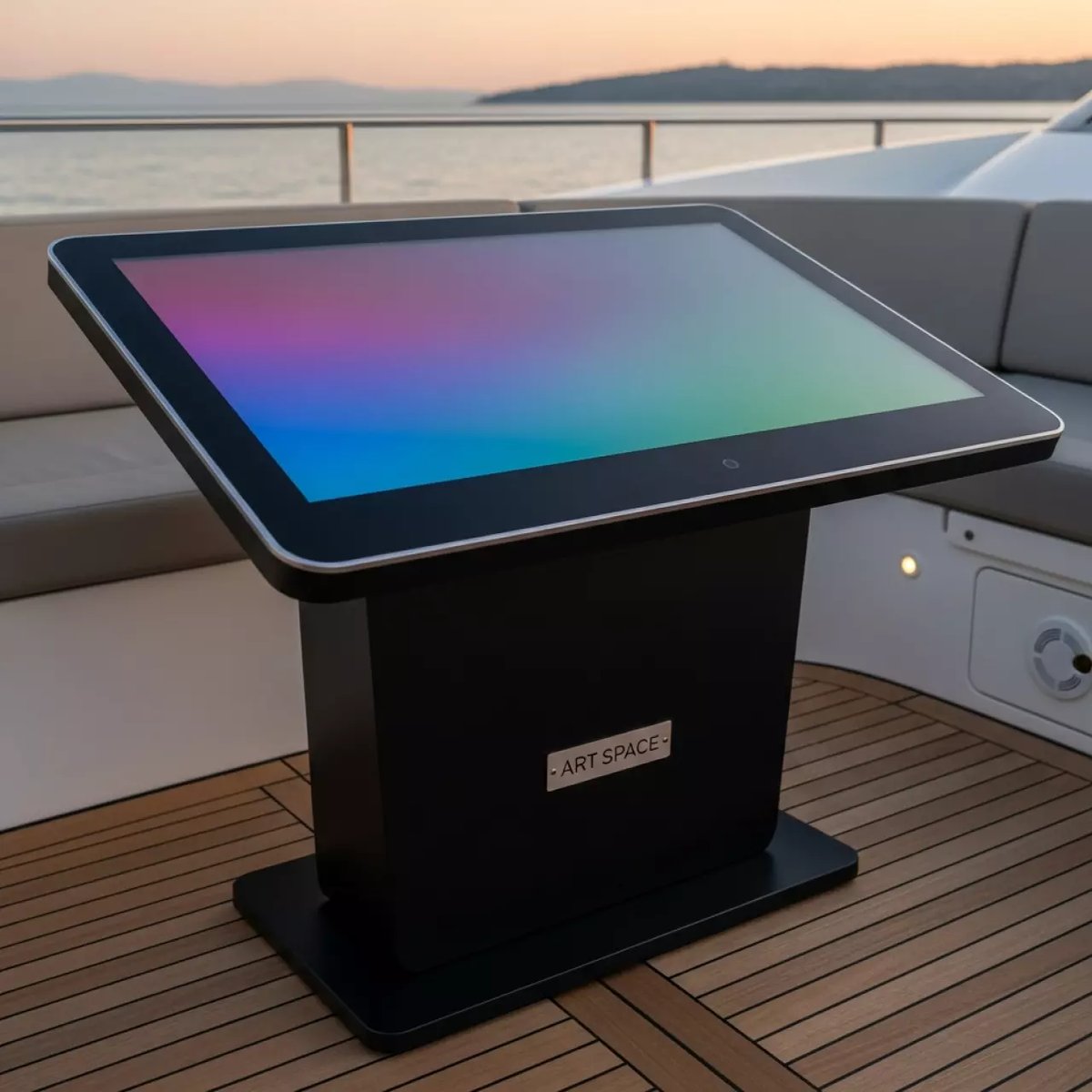 Аренда Интерактивный стол Уникум 1 24 Android на VIP теплоходе (Морпорт Сочи) — ART SPACE