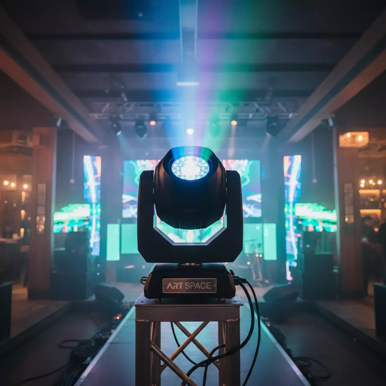 Аренда Involight LED MH 120S Pro в ресторане «Баран-Рапан» — ART SPACE