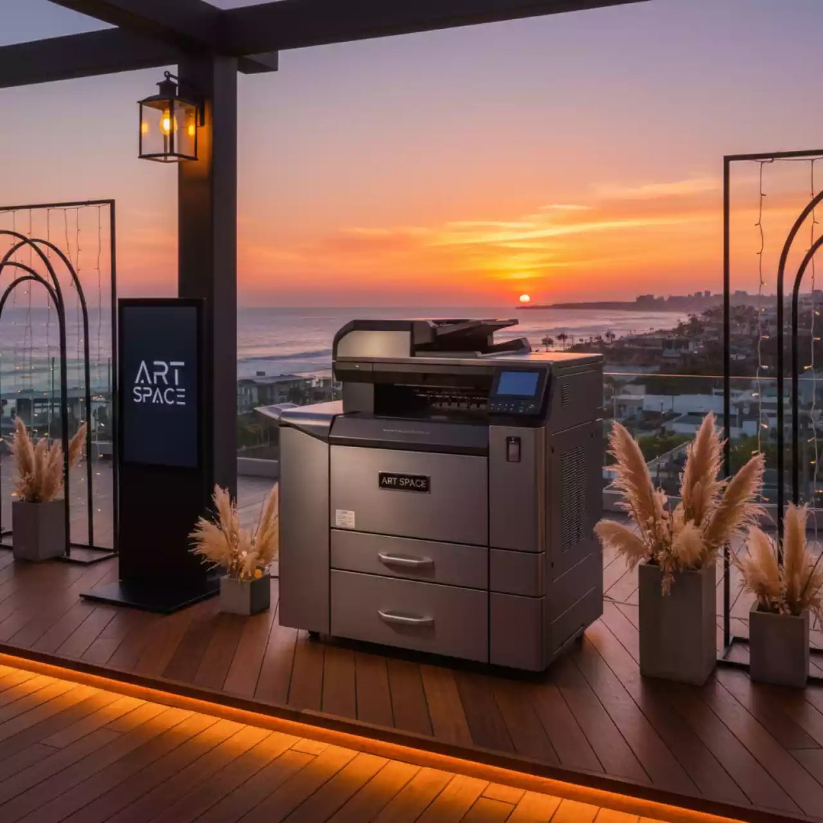 Аренда Инженерная система МФУ HP PageWide XL 4100 в пляжном клубе Del Mar — ART SPACE