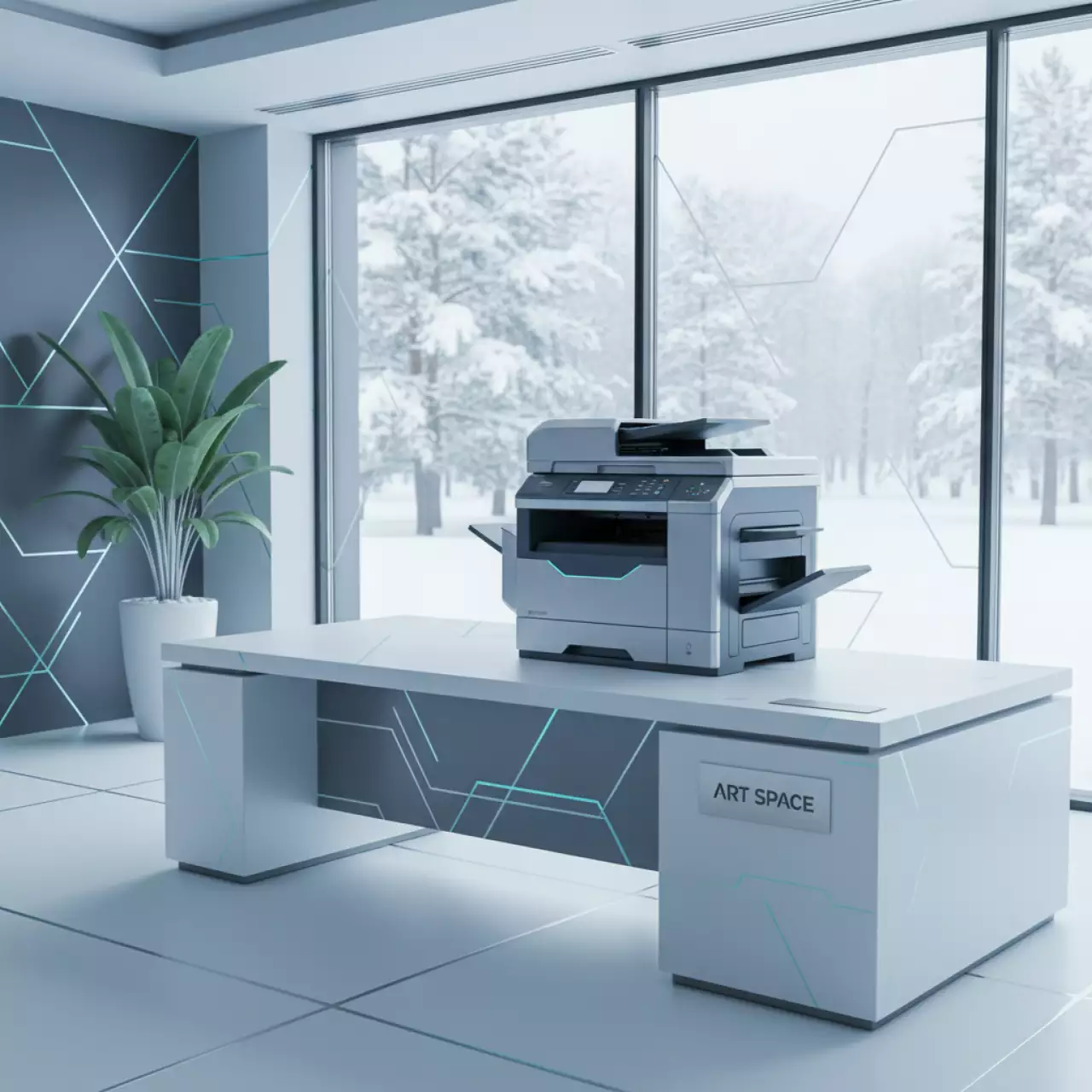 Аренда Инженерная система МФУ Plotwave 7500 P4R со сканером Folder Express 3011 в санатории «Черноморье» — ART SPACE