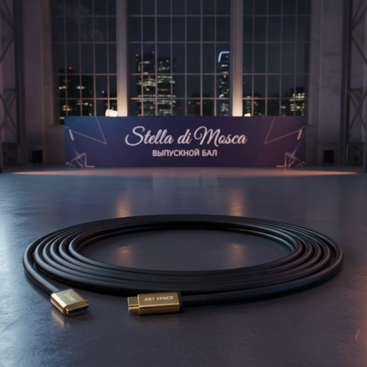 Аренда Кабель HDMI CC 10 м 19M 19M черный в Stella di Mosca — ART SPACE