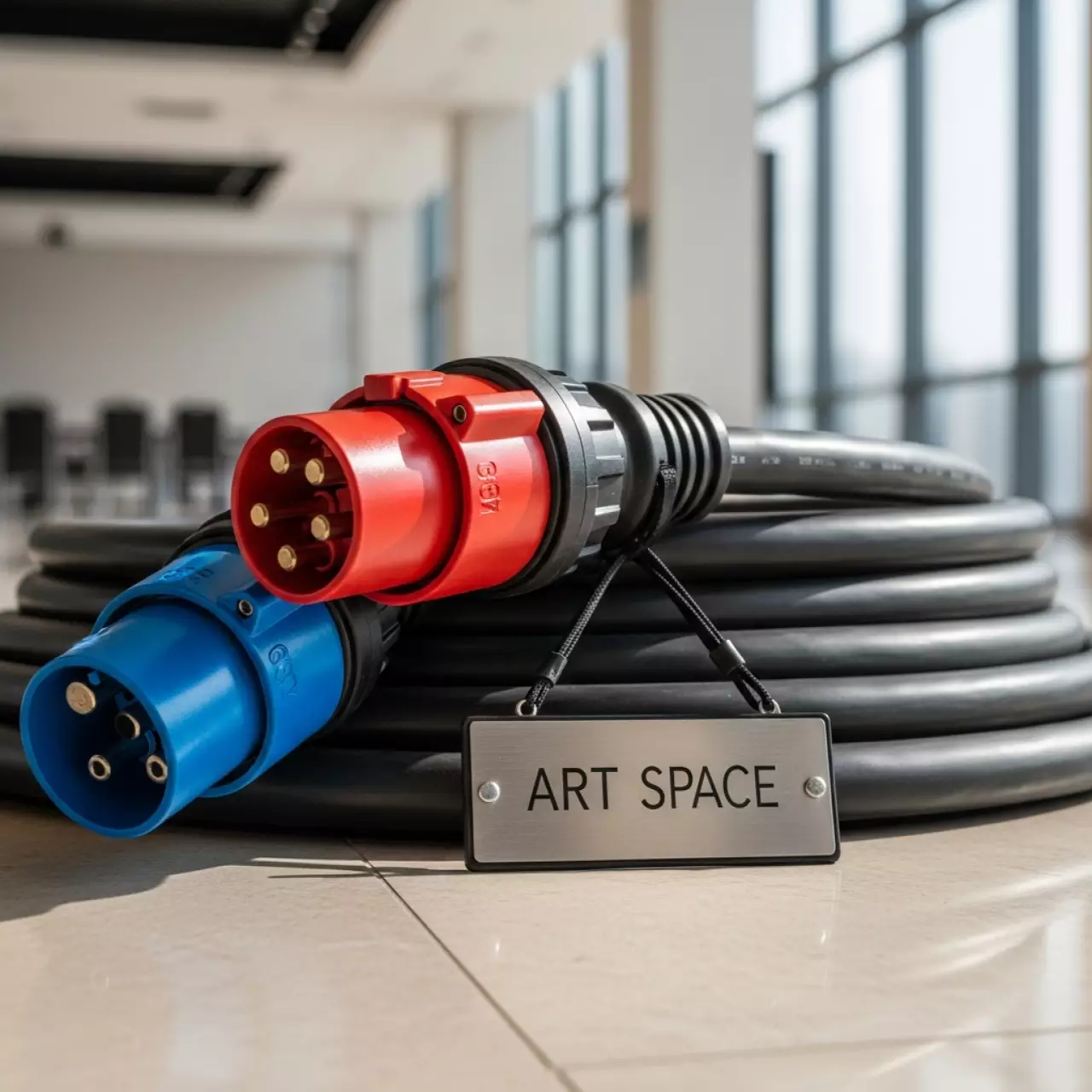 Аренда Кабель силовой 380V CEE 63A 5P — CEE 32A 5P IP67 30 м в City Park Hotel Sochi — ART SPACE