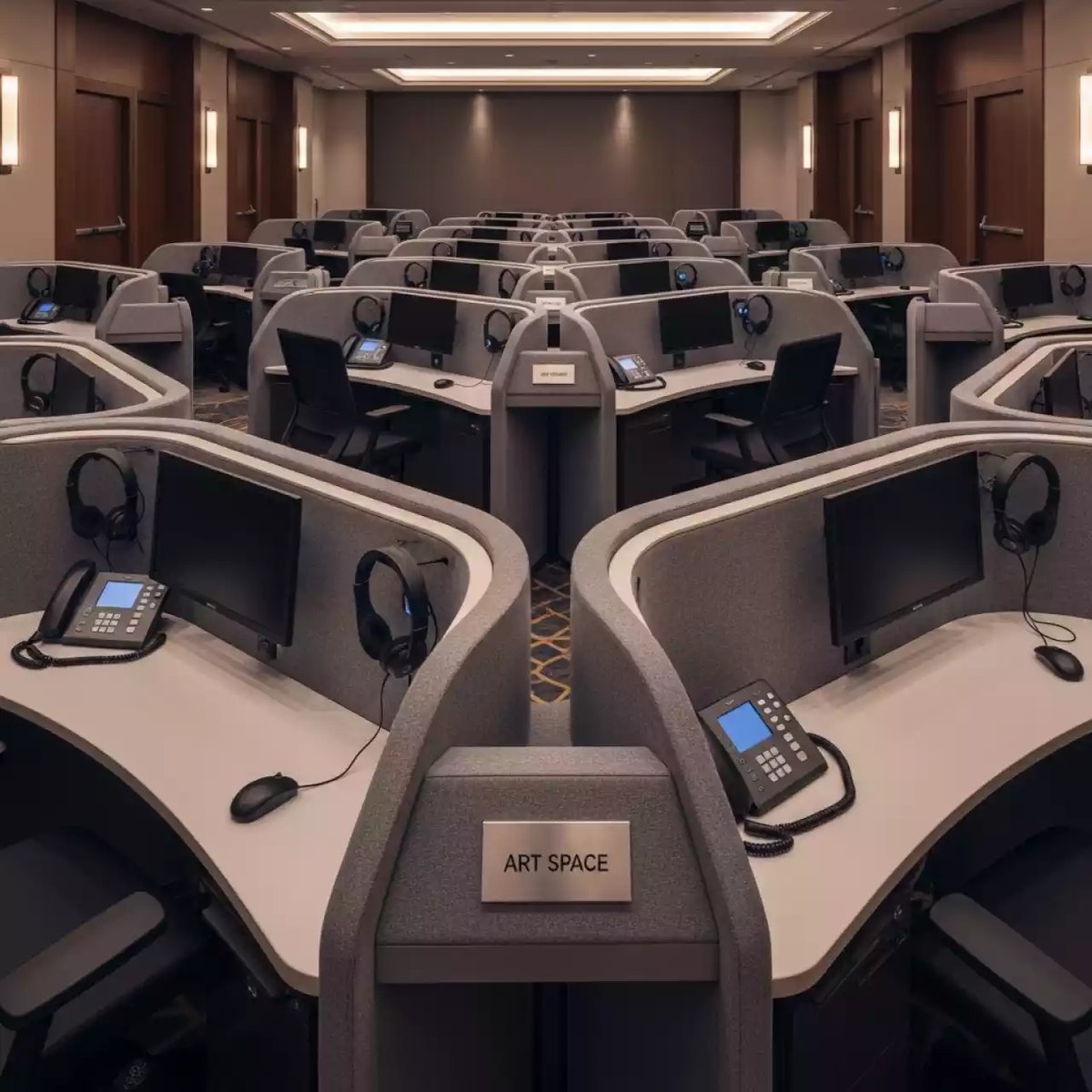 Аренда Кабинет лингафонный стационарный Диалог 1 с фигурными кабинками 21 место в Mövenpick Hotel — ART SPACE