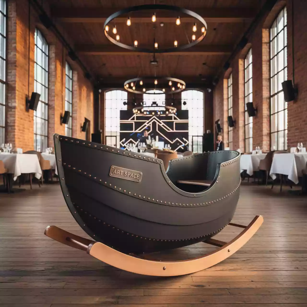 Аренда Качалка детская кораблик в ресторане «Высота 5642» — ART SPACE
