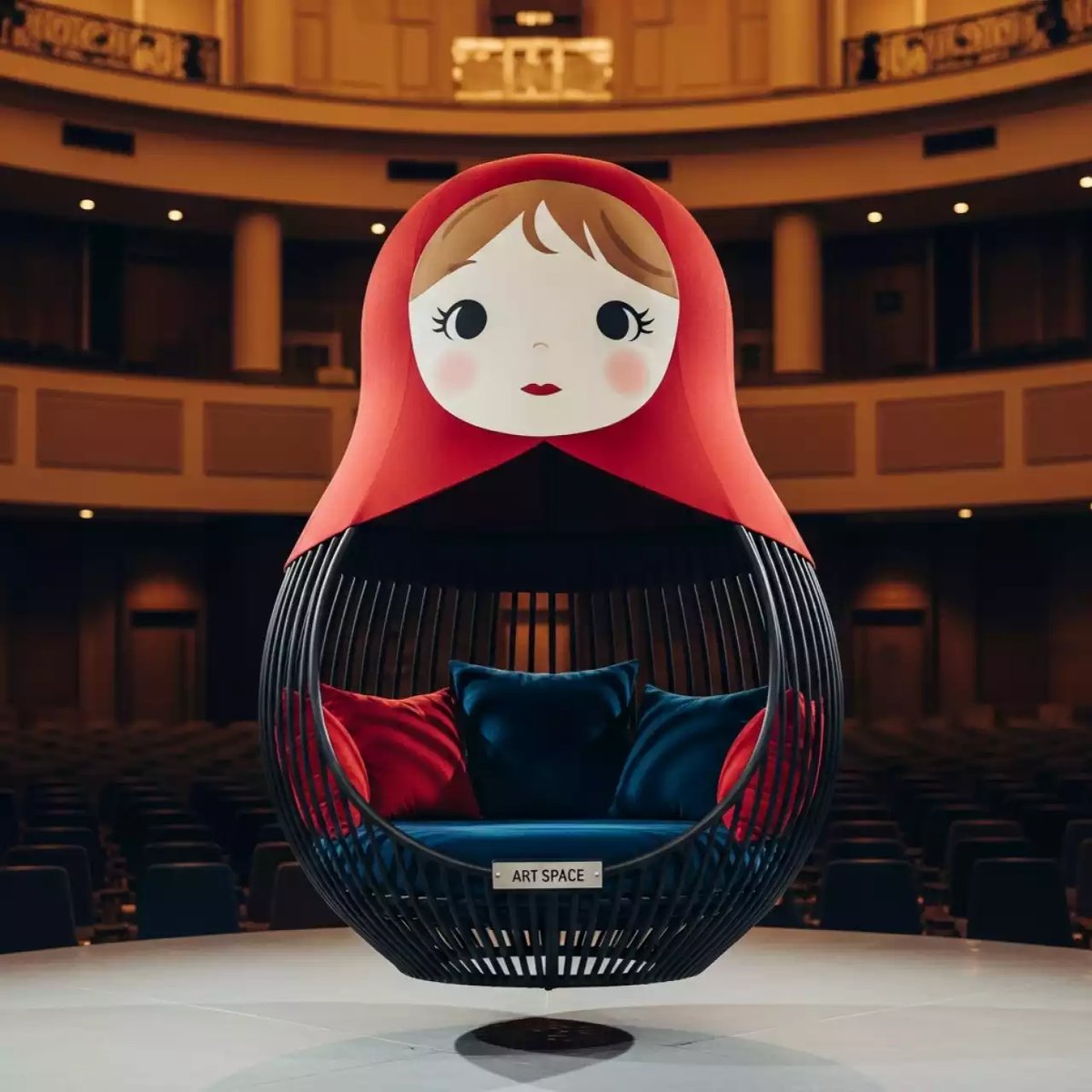 Аренда Качели Матрешка в конгресс-холле отеля Жемчужина — ART SPACE