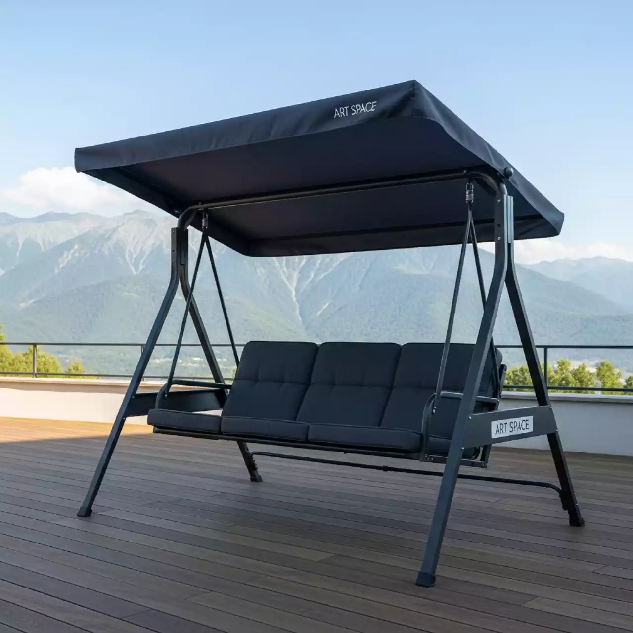 Аренда Качели садовые Азалия С1107 3 местные на курорте «Газпром» (Альпика) — ART SPACE