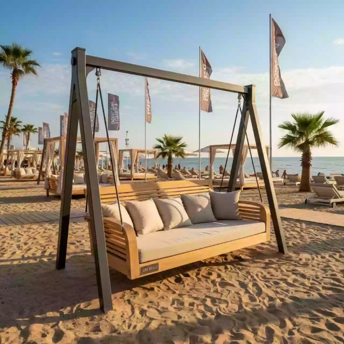 Аренда Качели садовые элитные в пляжном клубе Del Mar — ART SPACE
