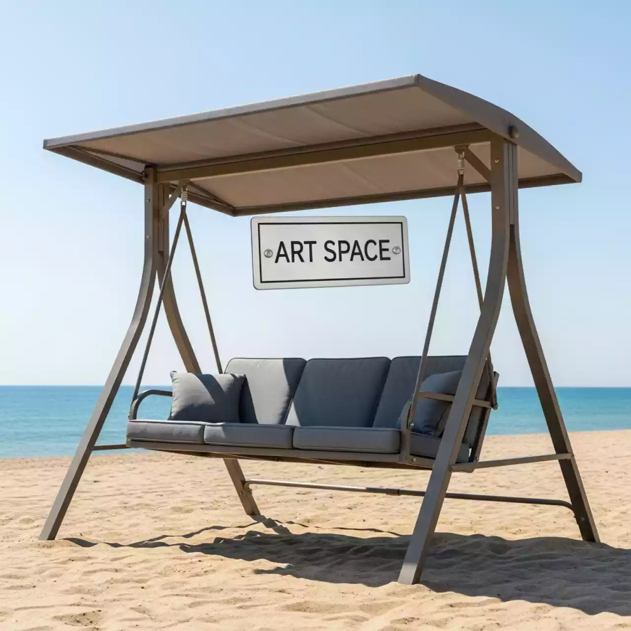 Аренда Качели садовые Глория на пляже «Ривьера» — ART SPACE