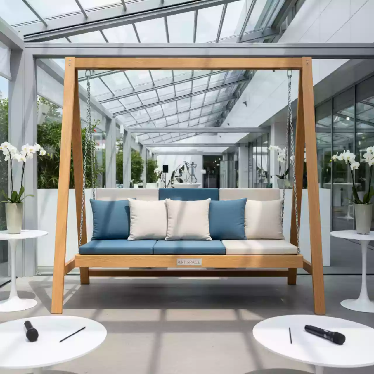 Аренда Качели садовые Ранго 3 местные в Delta Sirius — ART SPACE