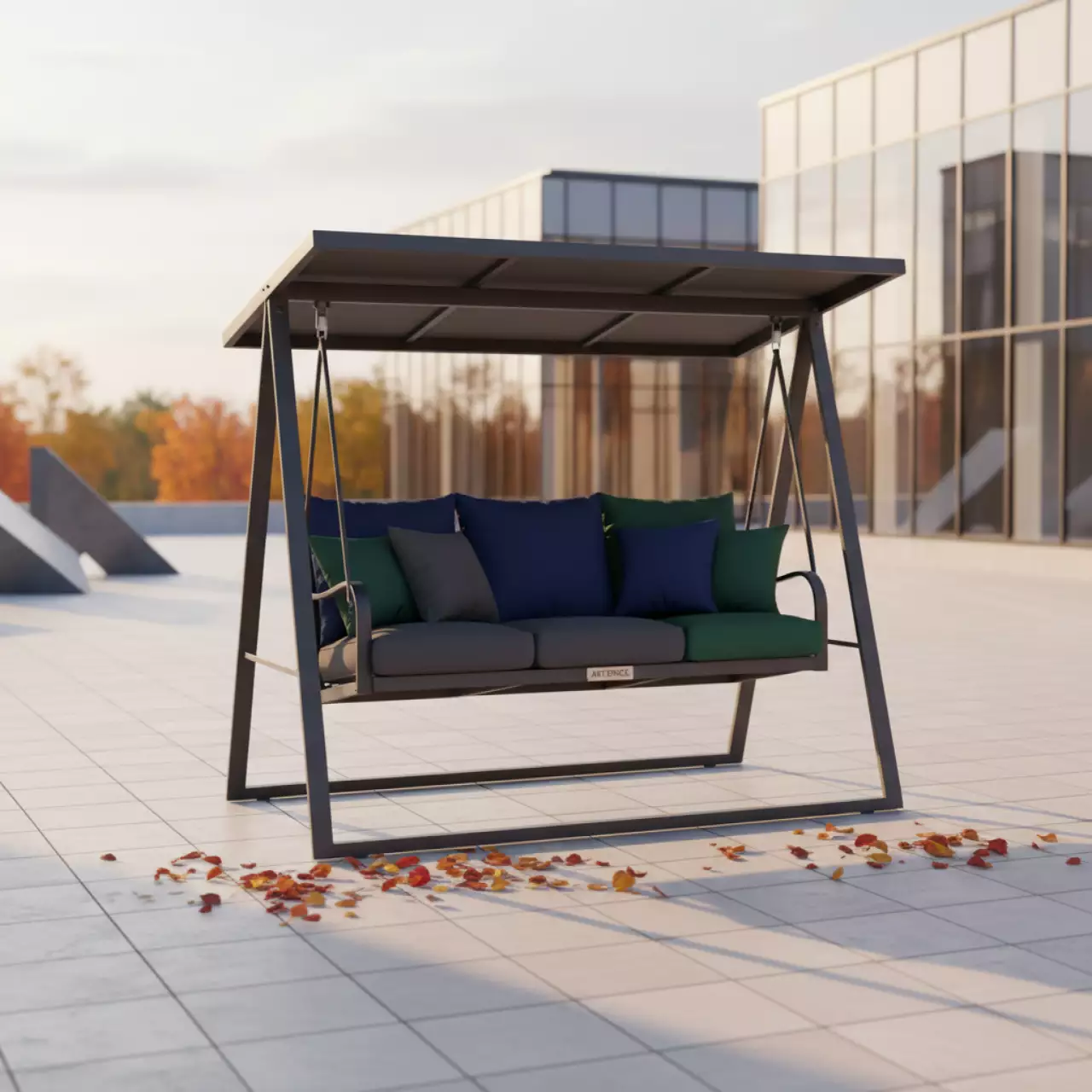 Аренда Качели садовые Варна 3 местные в Университете «Сириус» — ART SPACE