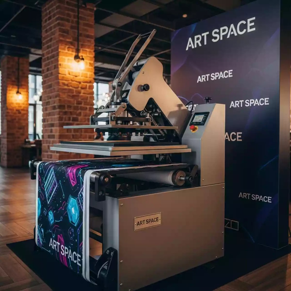 Аренда Каландровый термопресс TitanJet RTM3 1600 в ресторане «Сыроварня» — ART SPACE