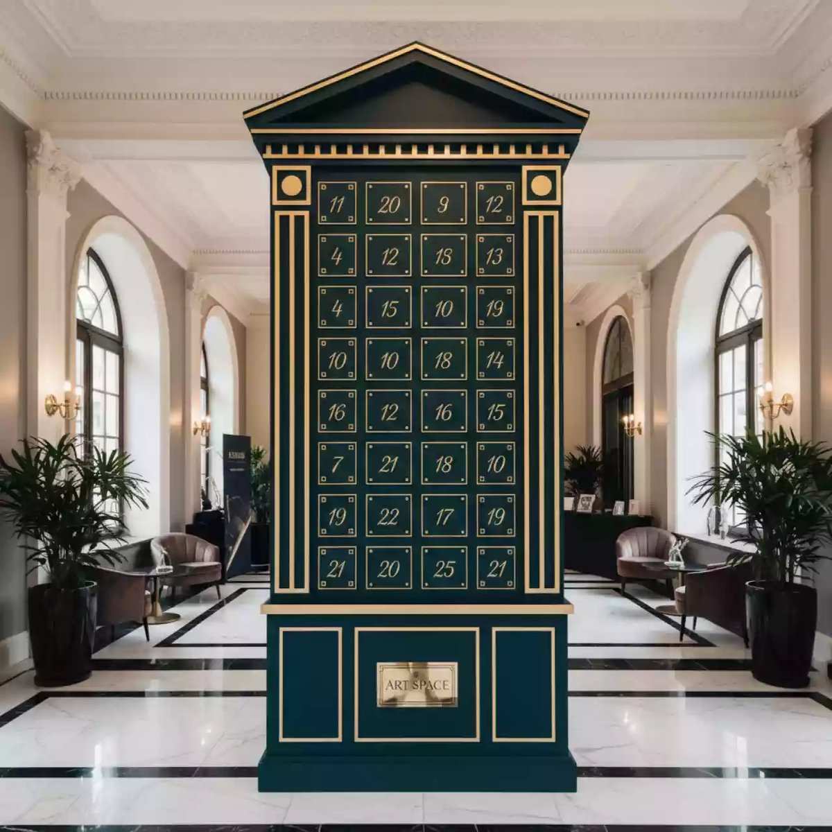 Аренда Календарь адвент новогодний в Boutique Hotel PORTUM 1905 — ART SPACE