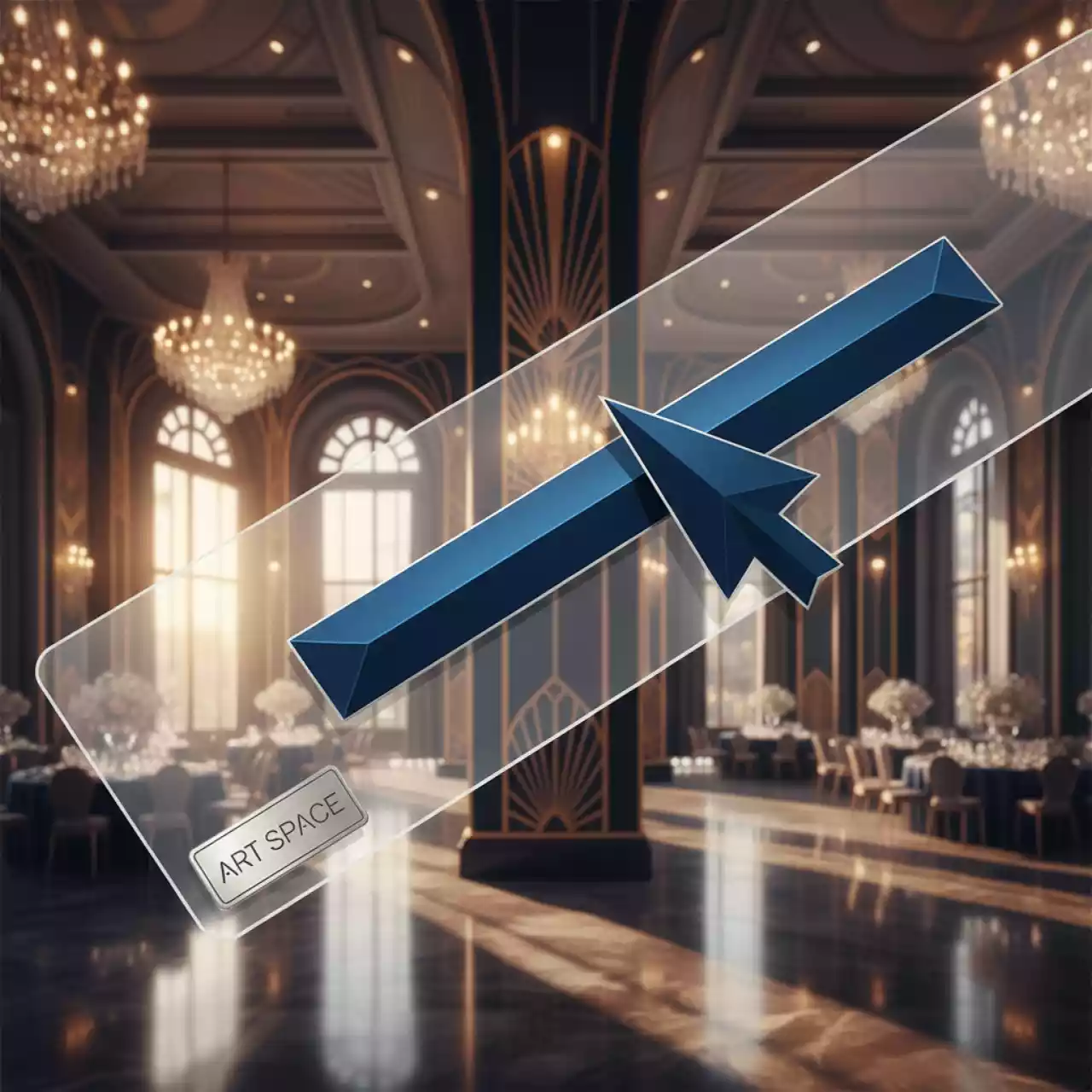 Аренда Календарные курсоры на жесткой ленте 145x296 мм синие в Rodina Grand Hotel & SPA — ART SPACE