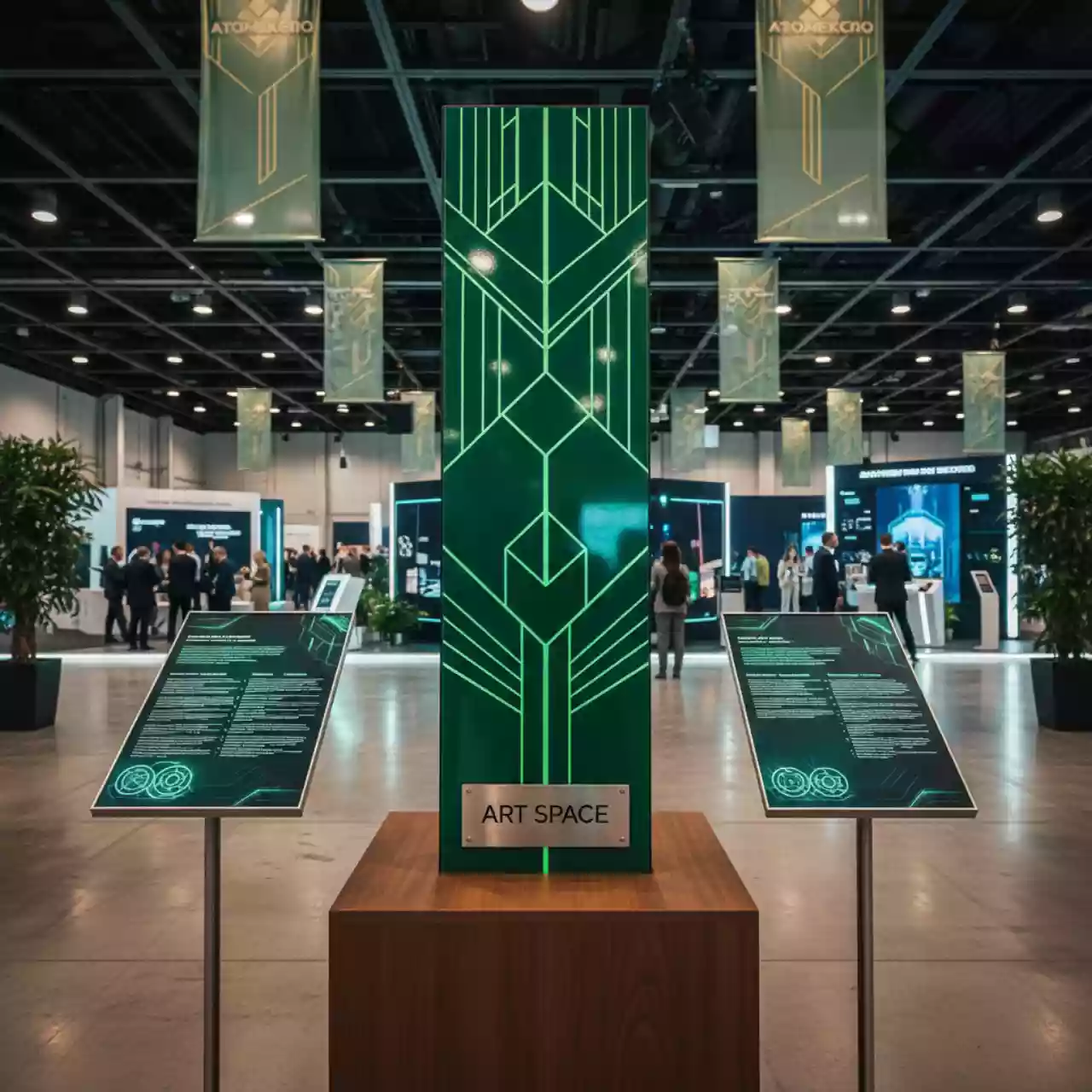 Аренда Календарные курсоры на жесткой ленте 297x300 мм зеленые в Green Flow Hotel — ART SPACE