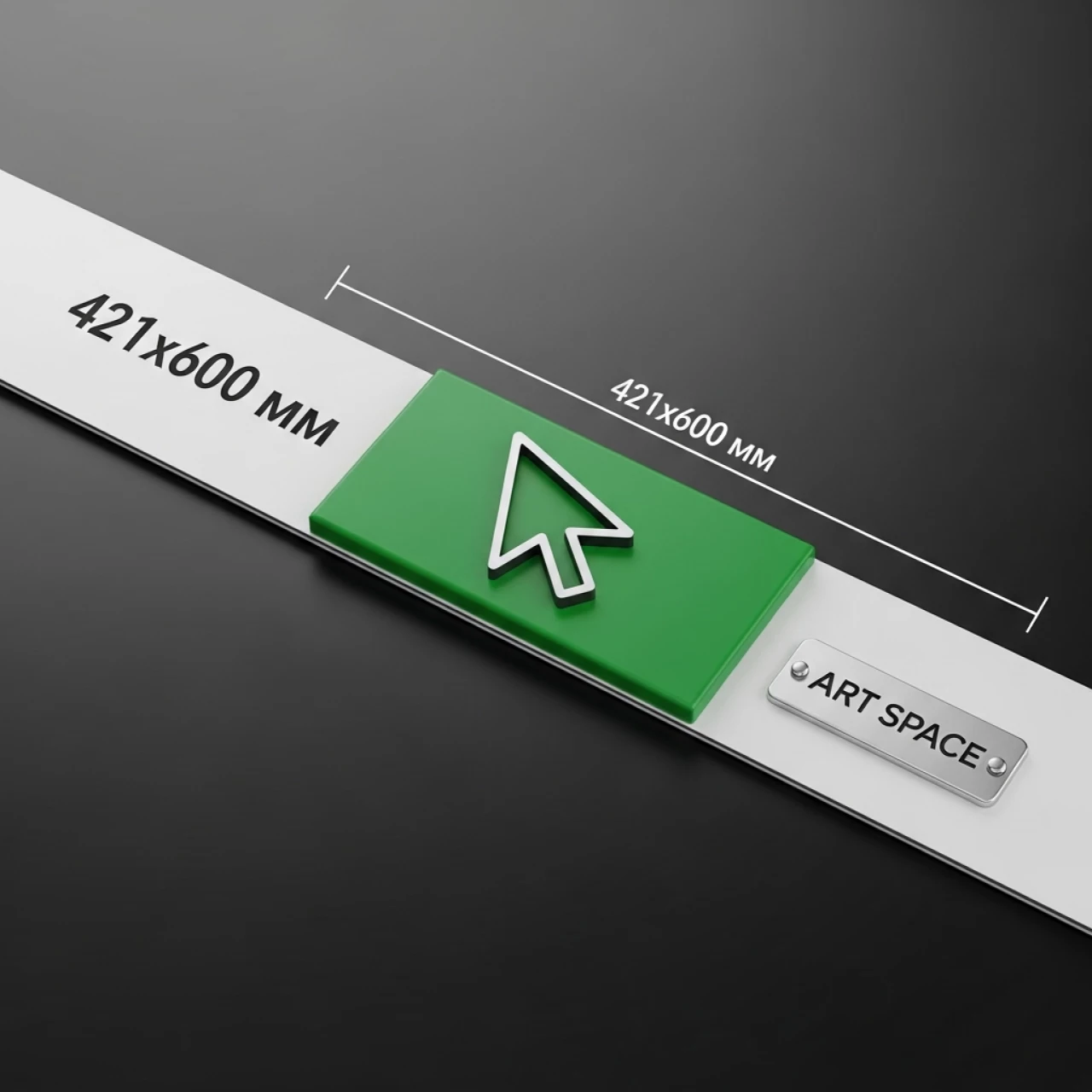 Аренда Календарные курсоры на жесткой ленте 421x600 мм зеленые в Cosmos Sochi Hotel — ART SPACE