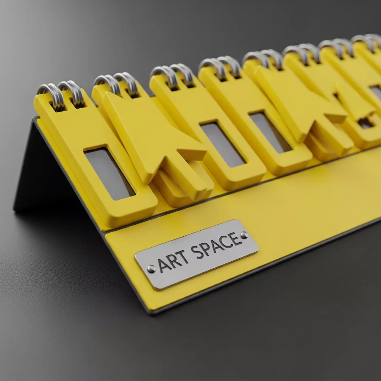 Аренда Календарные курсоры на жесткой ленте 421x600 мм желтые в Rixos Krasnaya Polyana — ART SPACE