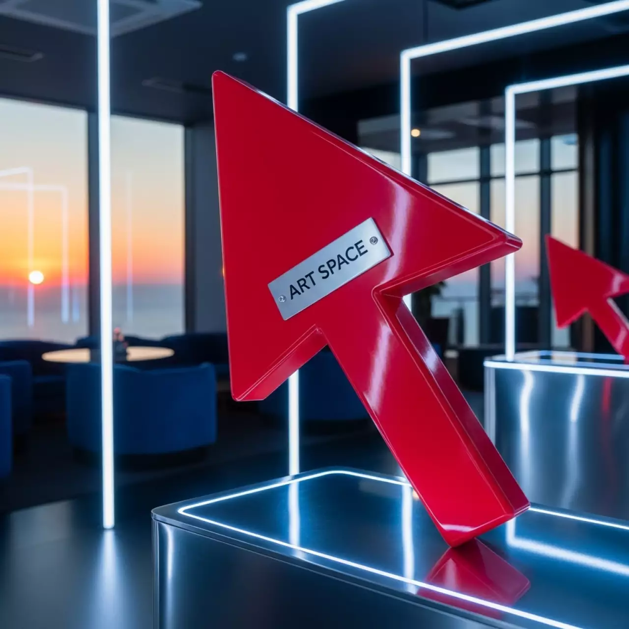 Аренда Календарные курсоры на жесткой ленте красные 421x600 мм в комплексе Sea Galaxy — ART SPACE