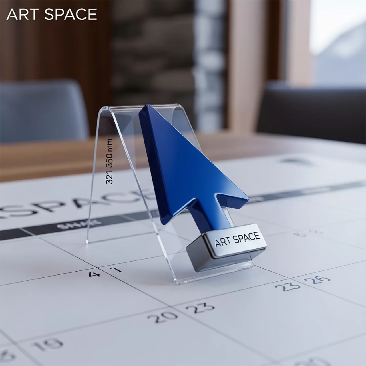 Аренда Календарные курсоры на жесткой ленте синие 321 350 мм в Поляна 1389 Отель и Спа — ART SPACE