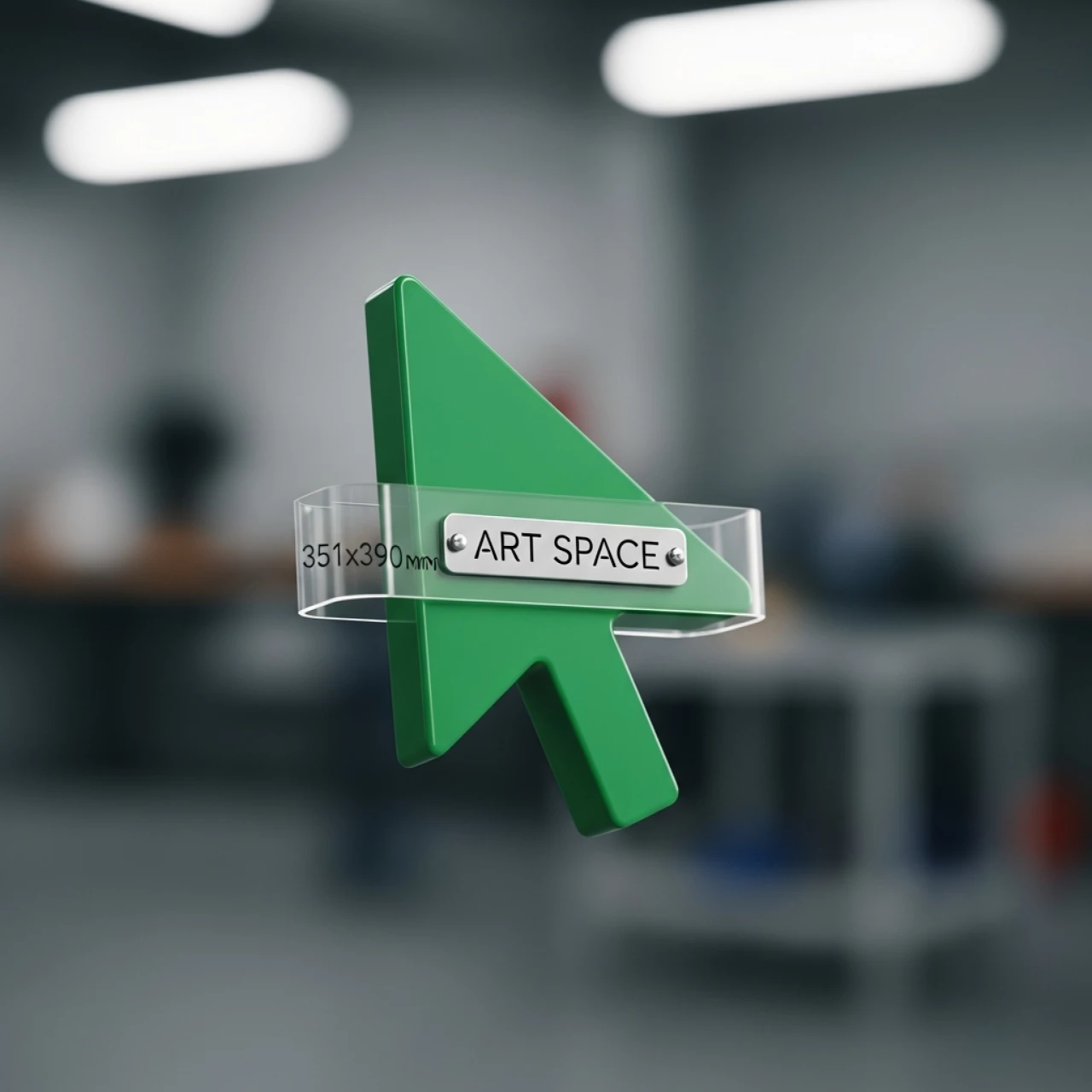 Аренда Календарные курсоры на жесткой ленте зеленые 351x390 мм в ледовом дворце «Роза Хутор» — ART SPACE