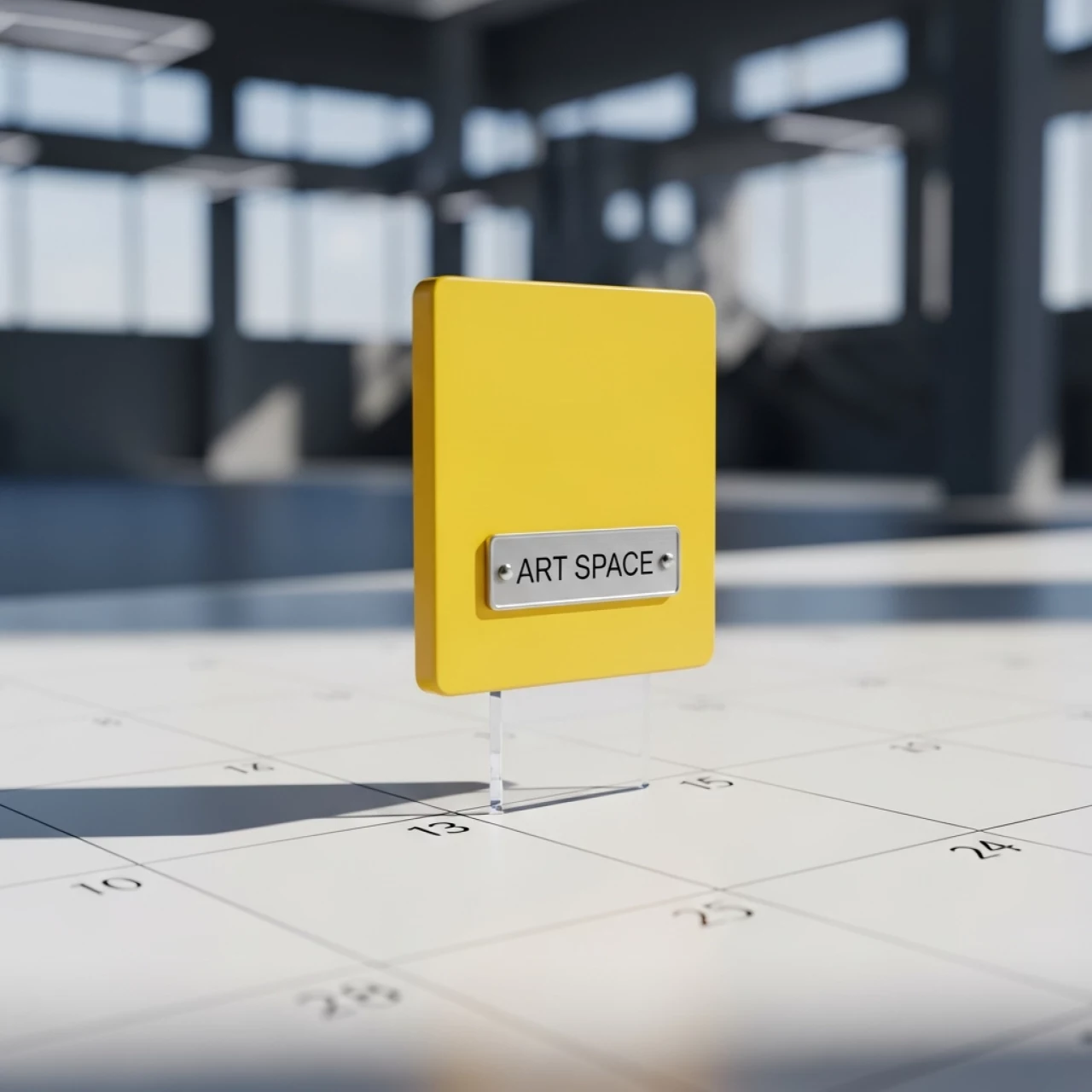 Аренда Календарные курсоры на жесткой ленте желтые 145x296 мм в ледовом дворце «Роза Хутор» — ART SPACE