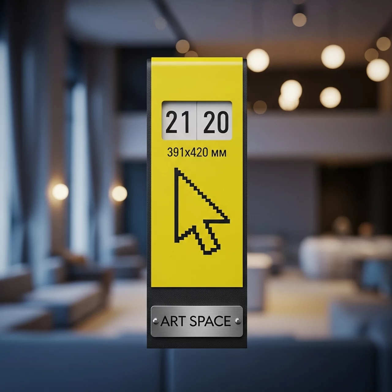 Аренда Календарные курсоры на жесткой ленте желтые 391x420 мм в Golden Tulip Rosa Khutor — ART SPACE