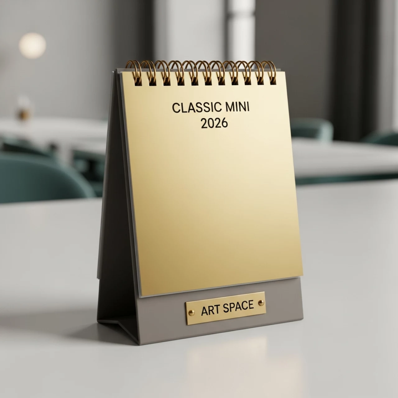 Аренда Календарный блок 2026 КЛАССИКА мини 1 спираль 297x445 мм золотой супер металлик в ресторане «Высота 5642» — ART SPACE