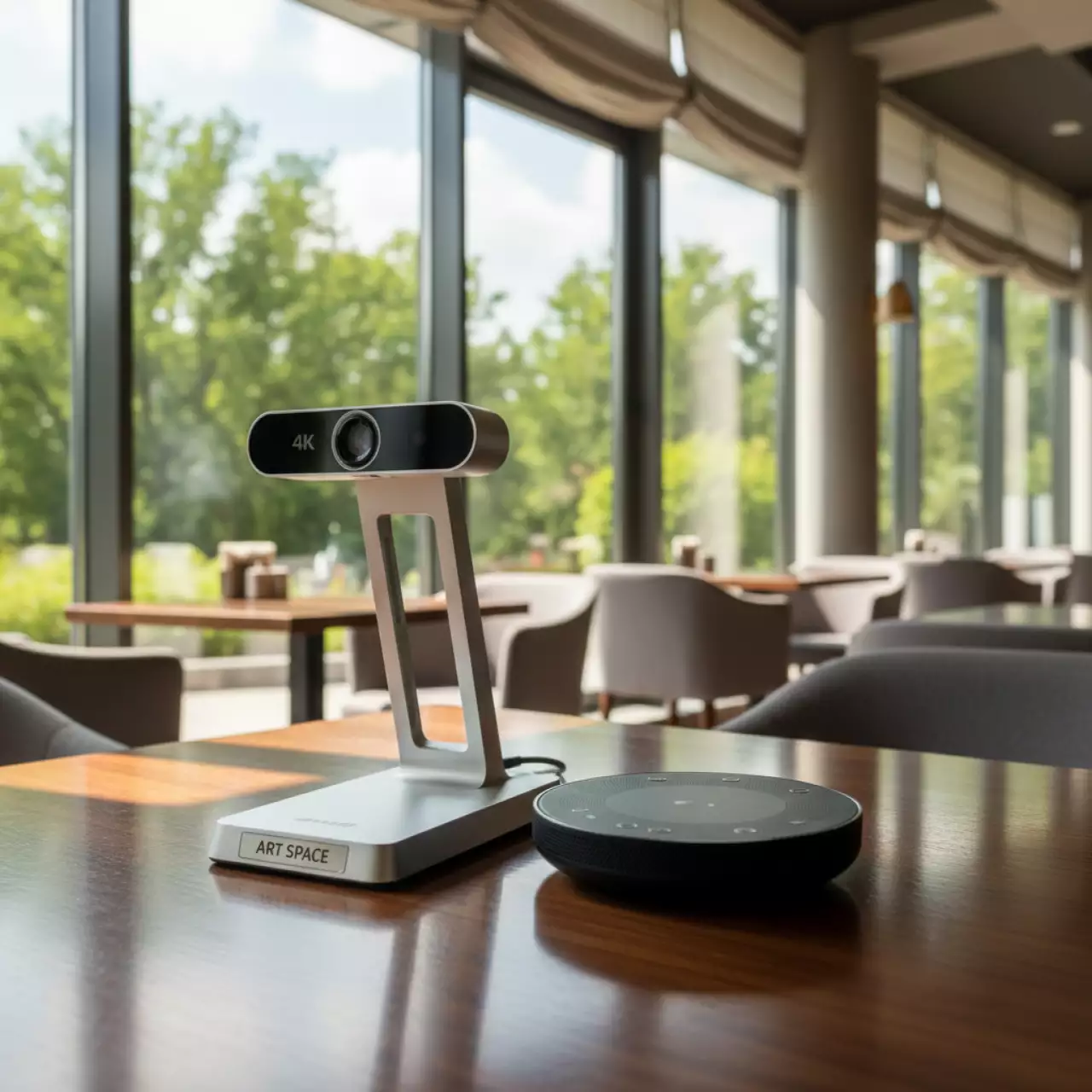 Аренда Камера персональная Yealink UVC30 Desktop и спикерфон USB Yealink CP900 в ресторане «Плакучая Ива» — ART SPACE