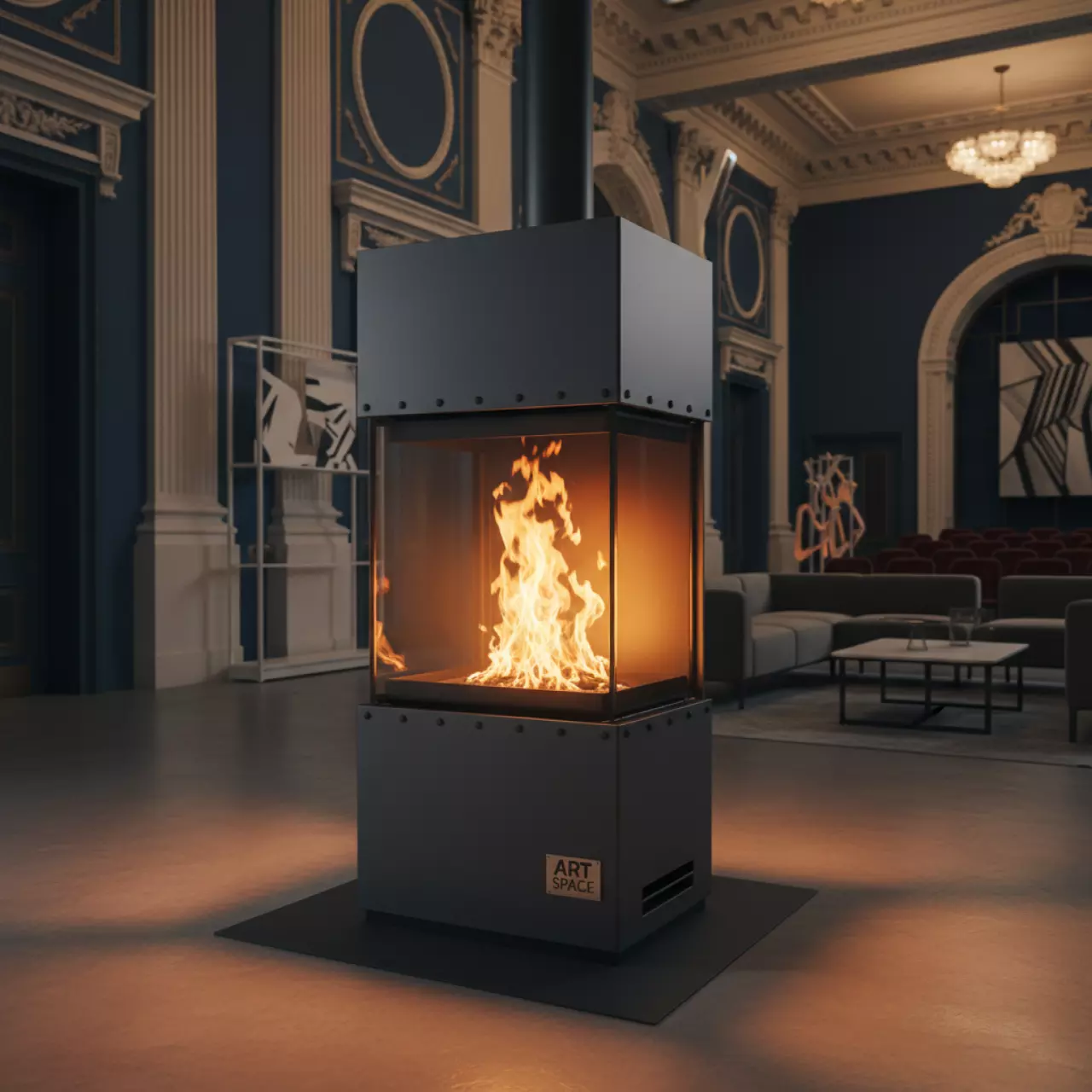 Аренда Камин дизельный в Зимнем театре — ART SPACE