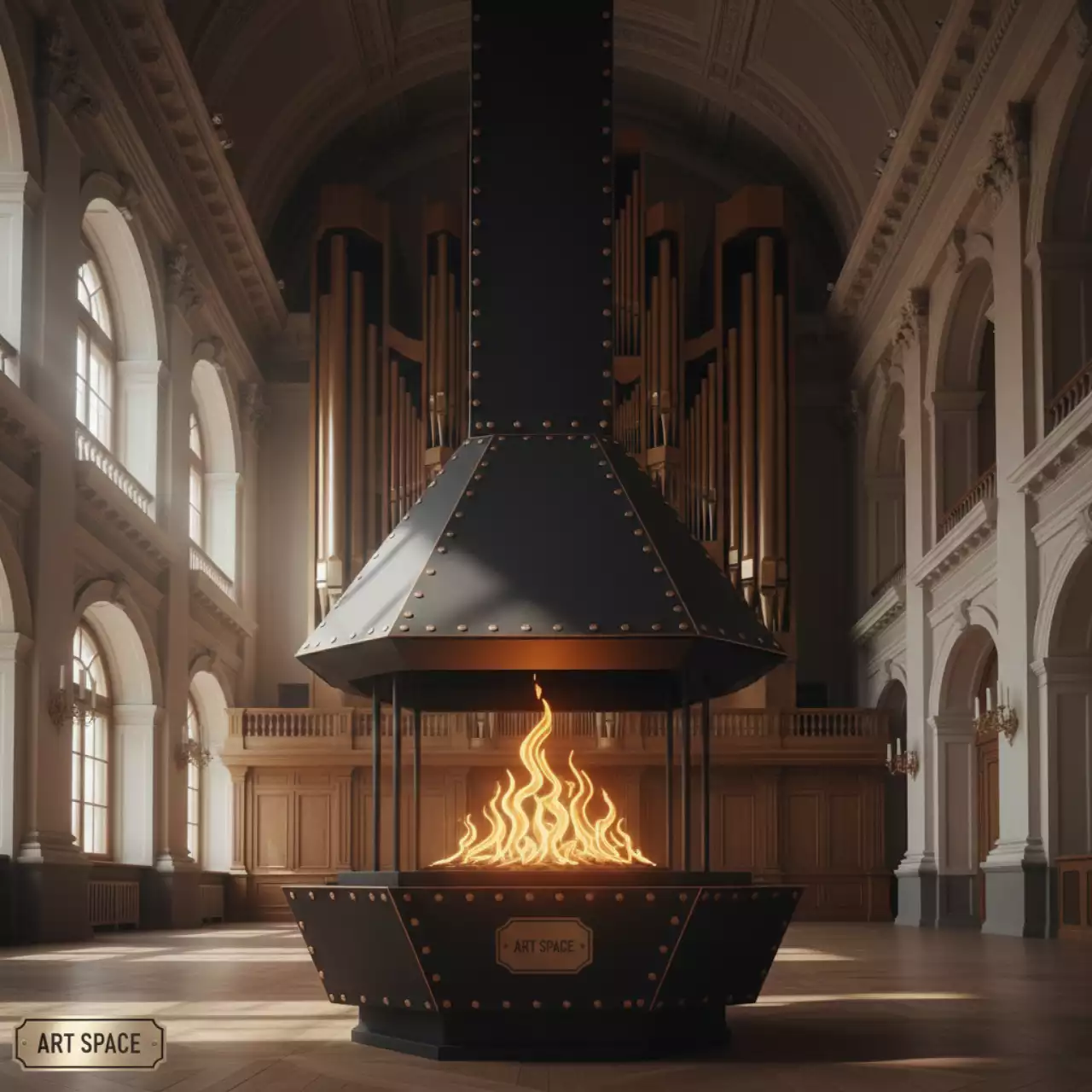 Аренда Камин игровой в Зале органной и камерной музыки — ART SPACE